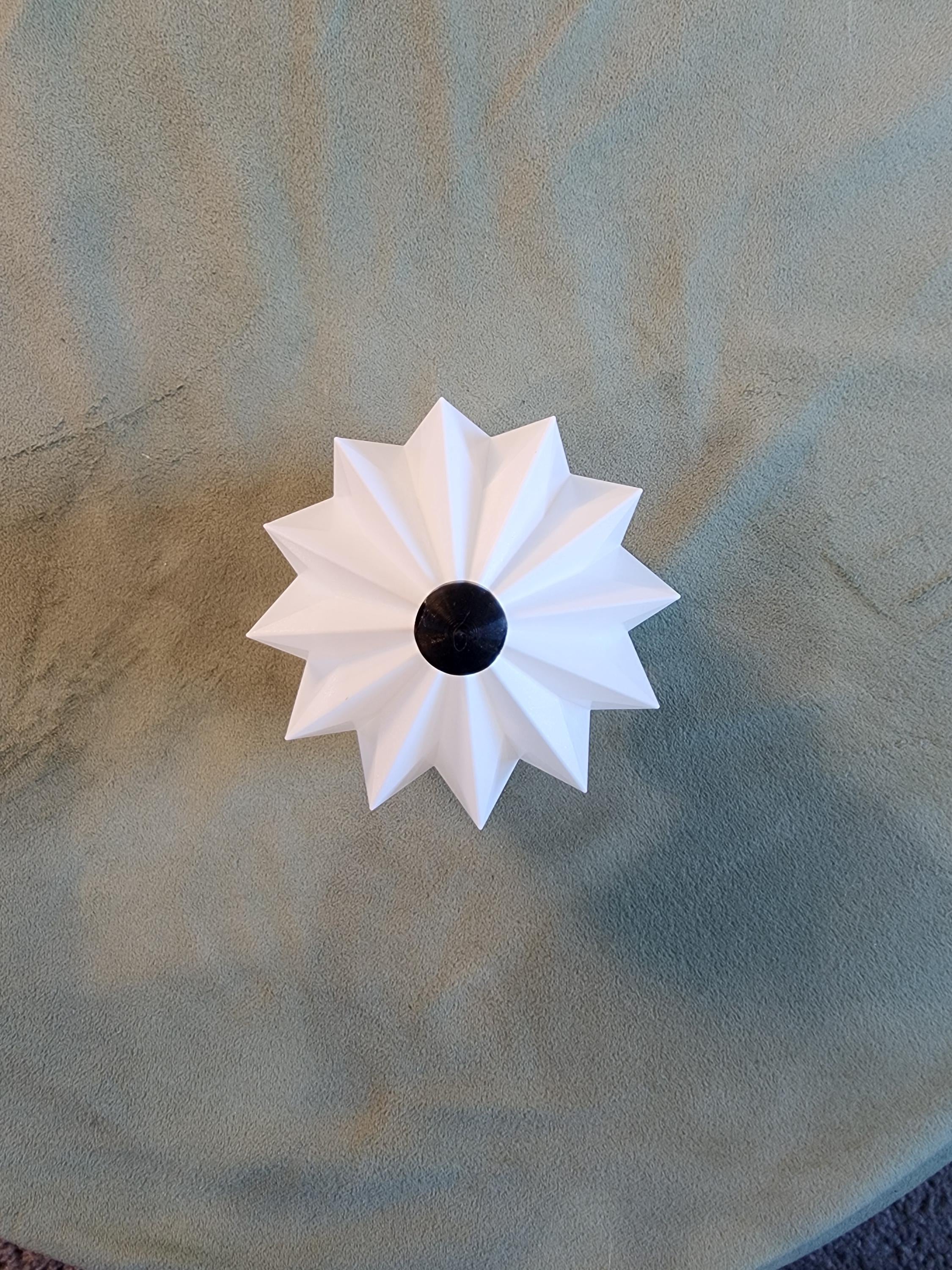 Modern Origami Minimalist Christmas Ornament 3D Printed Sturdy & Light Weight | Scandinavian paper Christmas ornaments
