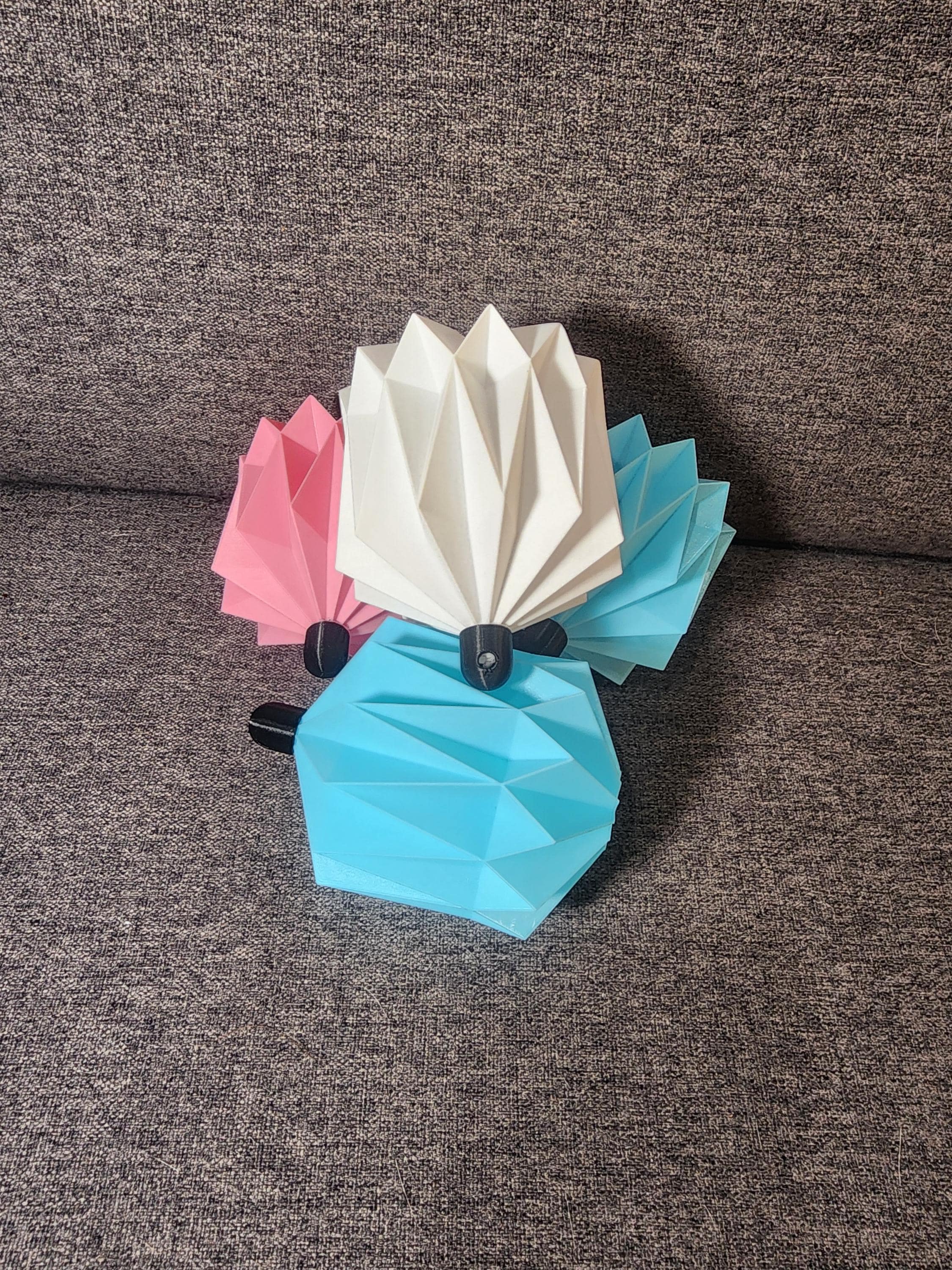 Modern Origami Minimalist Christmas Ornament 3D Printed Sturdy & Light Weight | Scandinavian paper Christmas ornaments