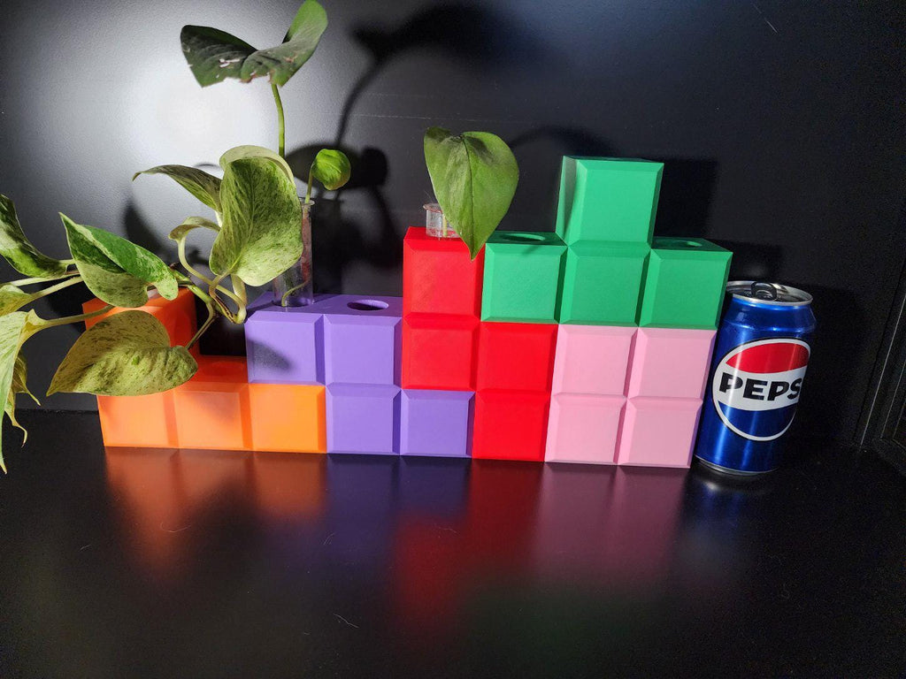 90s Block Propagation | 90s Kids | Retro Blocks | Magnetic | Pixel Game | Gamers | Plant Lovers | Video Game