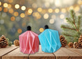Modern Origami Minimalist Christmas Ornament 3D Printed Sturdy & Light Weight | Scandinavian paper Christmas ornaments