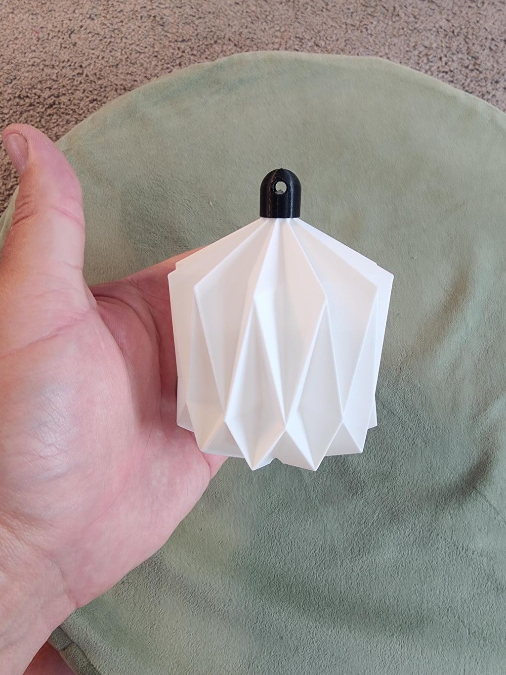 Modern Origami Minimalist Christmas Ornament 3D Printed Sturdy & Light Weight | Scandinavian paper Christmas ornaments