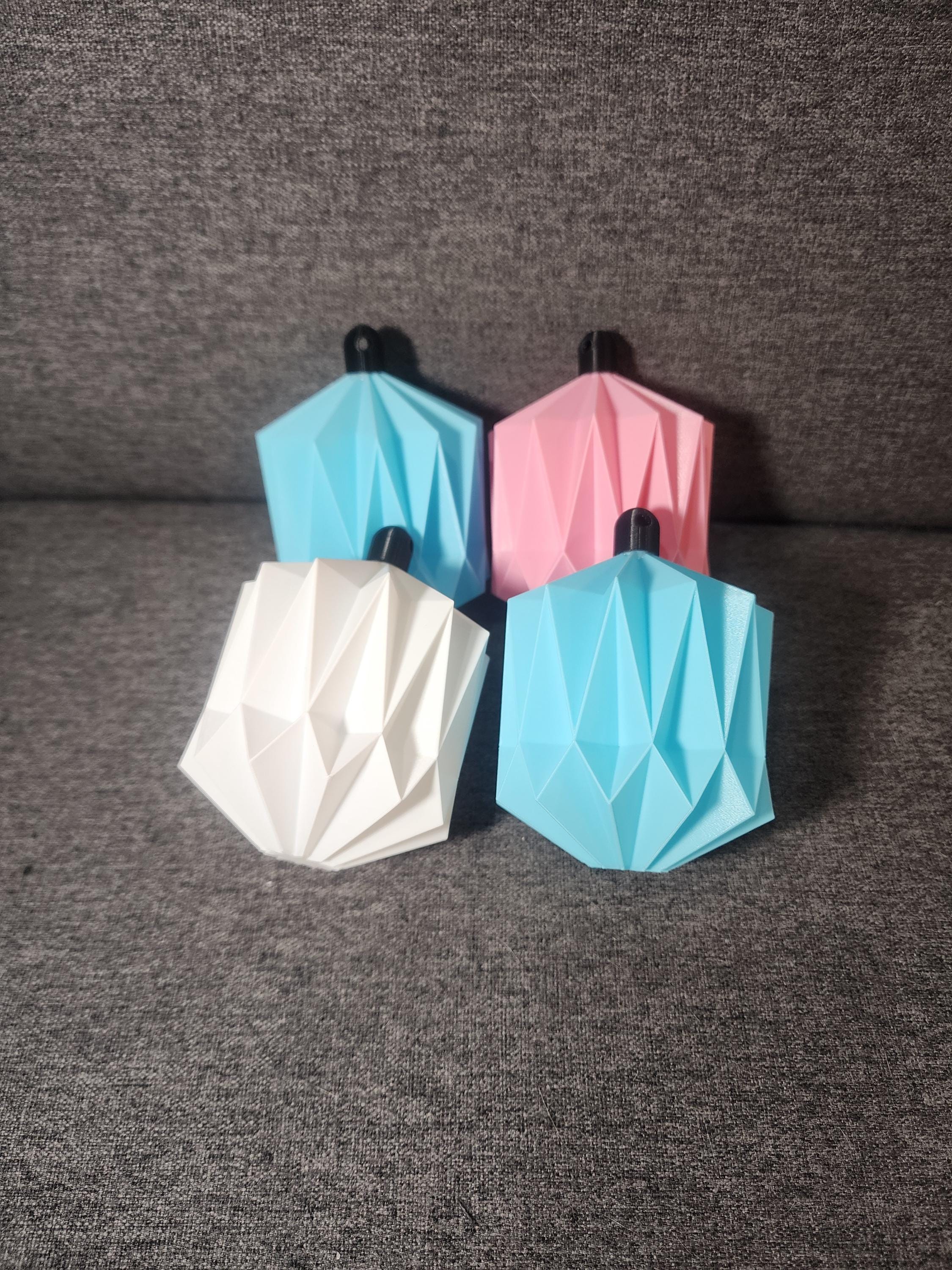 Modern Origami Minimalist Christmas Ornament 3D Printed Sturdy & Light Weight | Scandinavian paper Christmas ornaments
