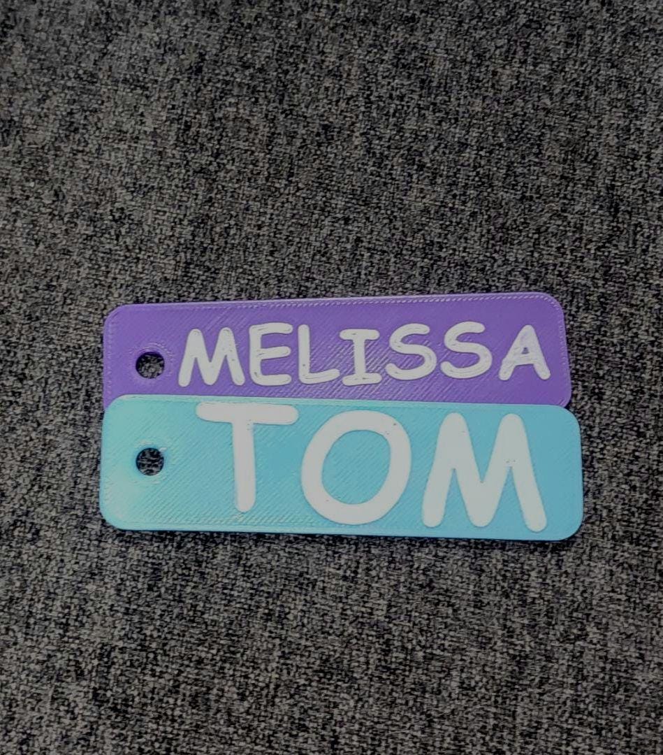 Bag Tag, Custom Made Tag, Kids Name Keychain, Backpack Tag, Lunch Box Tag, Luggage Tag, Gift Tag,  Personalized Tag, Sports Bag Tag
