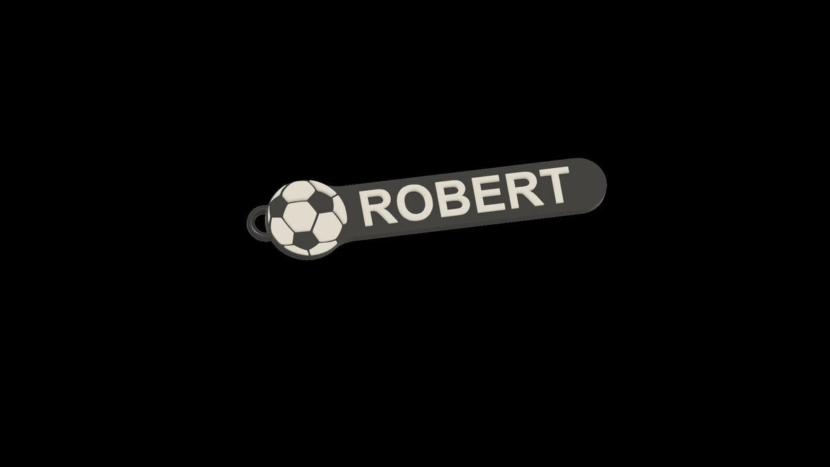 Personalized Soccer Keychain | Bag Tag | Sports Keychain | Pick Background Color