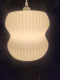 Pendant Light - White Hanging Modern Lamp - Light Fixture - Ceiling Lamp - Lampshade E26/E27 Base 9 x 9 x 9 INCH W/ LED Bulb