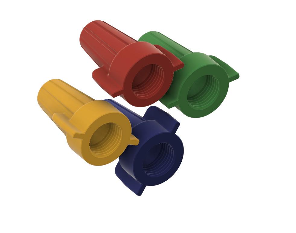Large Winged Wire Nut Container Screw On / Off Bottom Gift For Electricians 6.5" Tall & Strong Storage For Wire Nuts Custom Colors Available