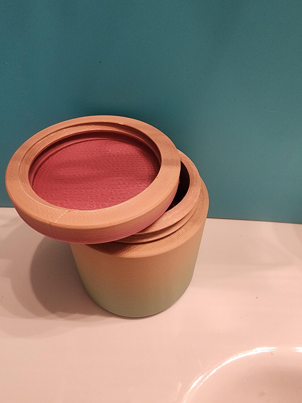Strange jar for herbs, pills, vitamins, traveling, organizing, screw top, Multiple colors available