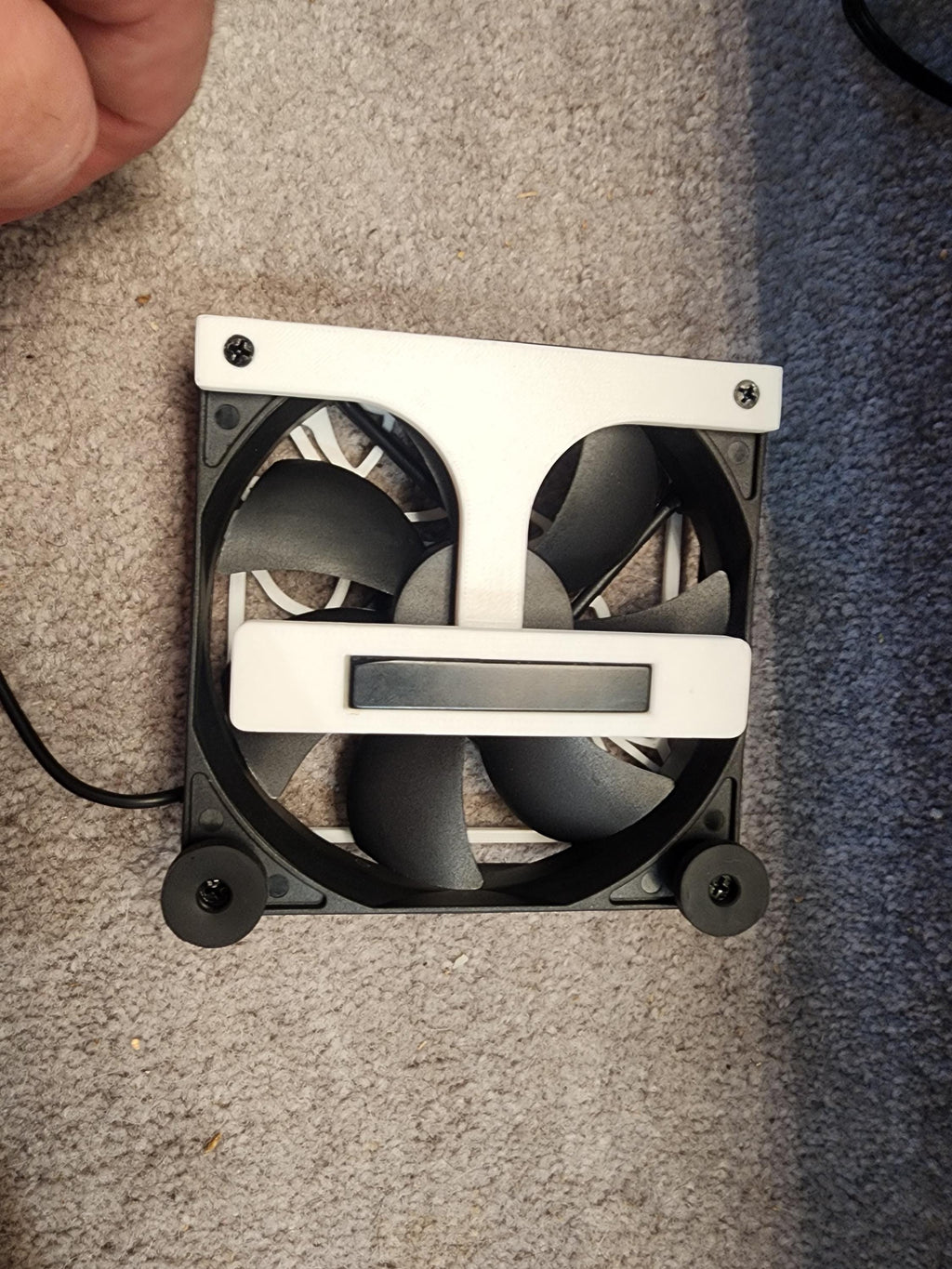 Low Profile 120mm / 80mm Adjustable Magnetic Fan Mount Cabinet Greenhouse magnetic mount w/ 3d printed wrench