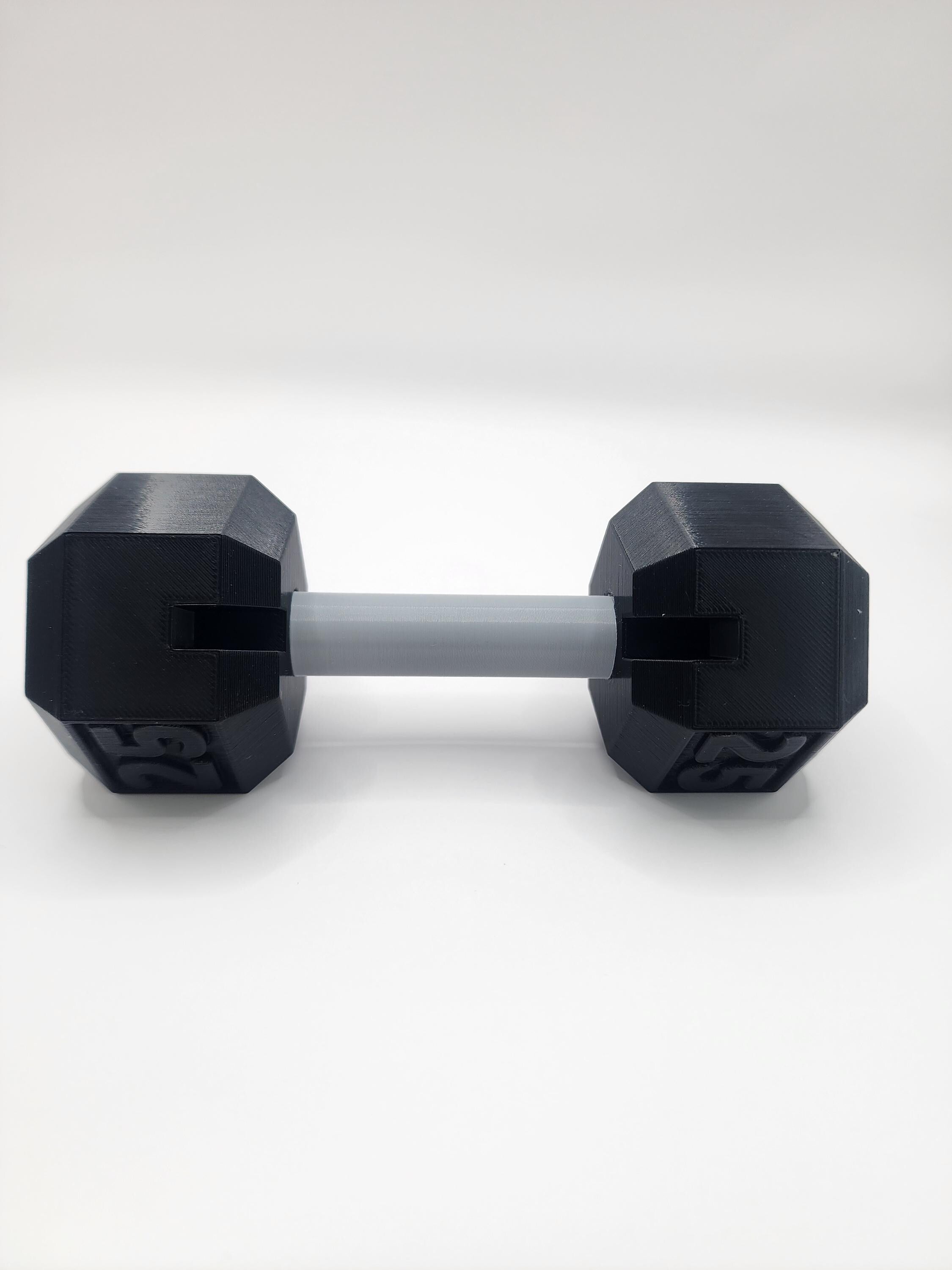 Dumbbell Business Card Holder: 3D Printed Gym Decor