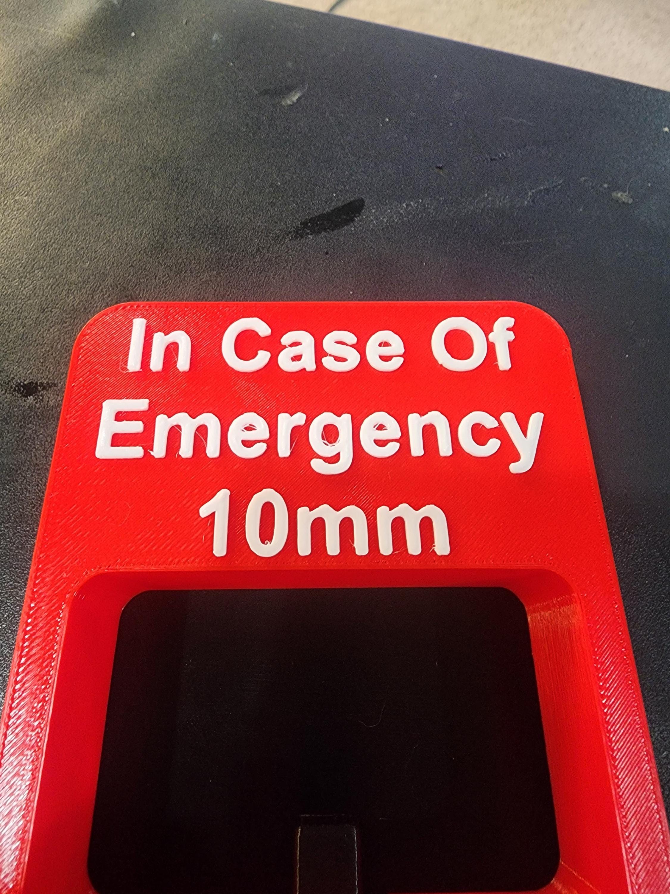 10mm Emergency Socket | Comes With 3/8 10mm Socket | Mechanic Gifts | Workshop | Toolbox | Gift For Him | 10mm Joke All Guys Know