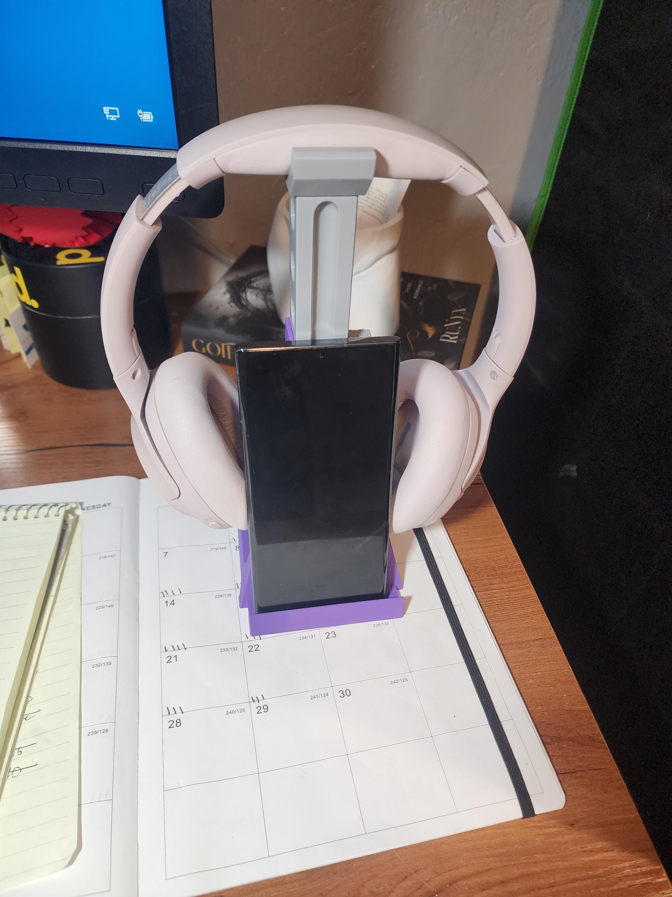 Larger Jack Stand Phone, Table, Headphone Holder. 9.75" x 4.8" x 4 5"