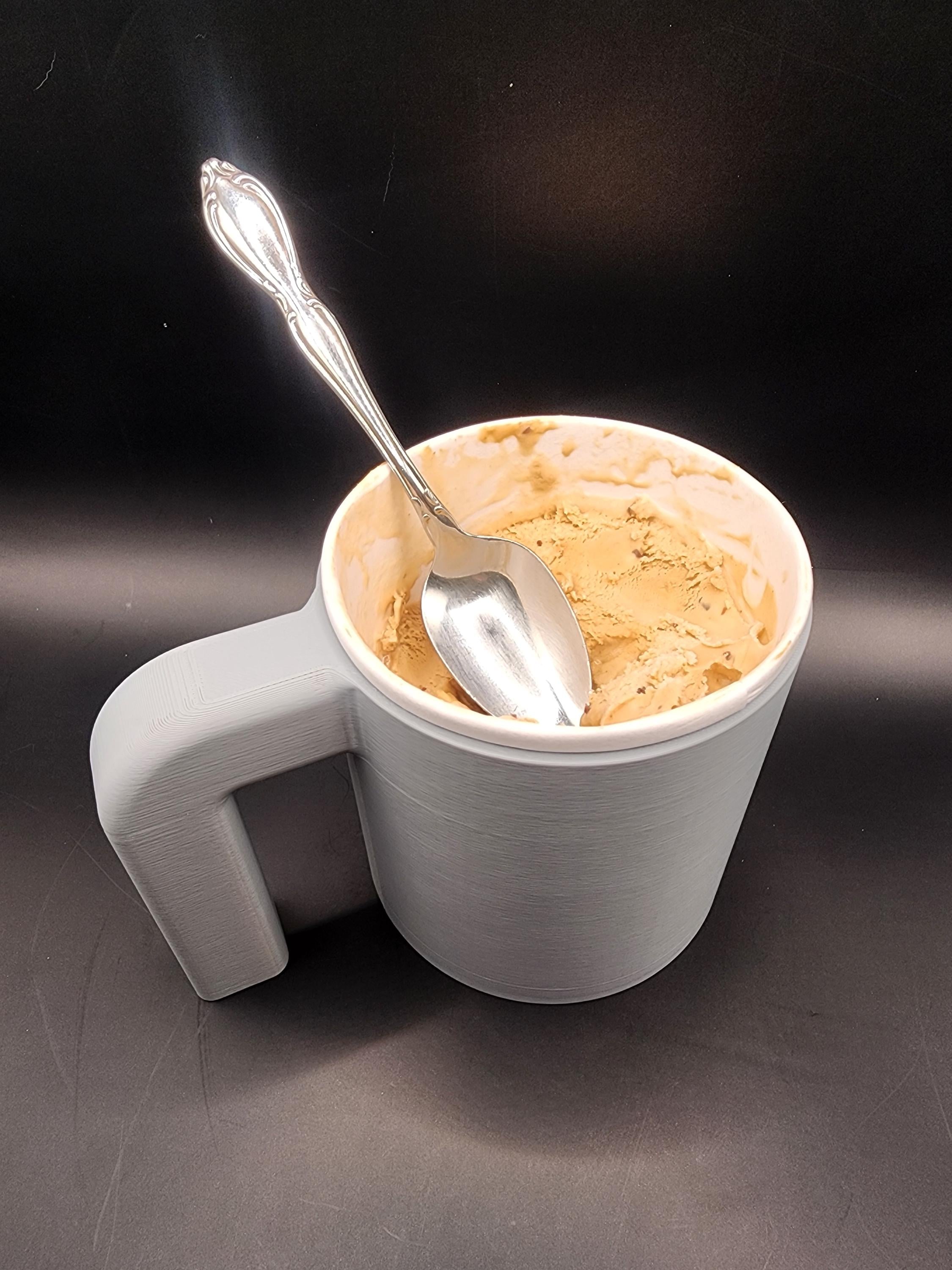 3D Printed Ice Cream Pint Cozie: Insulated Standard Size Holder