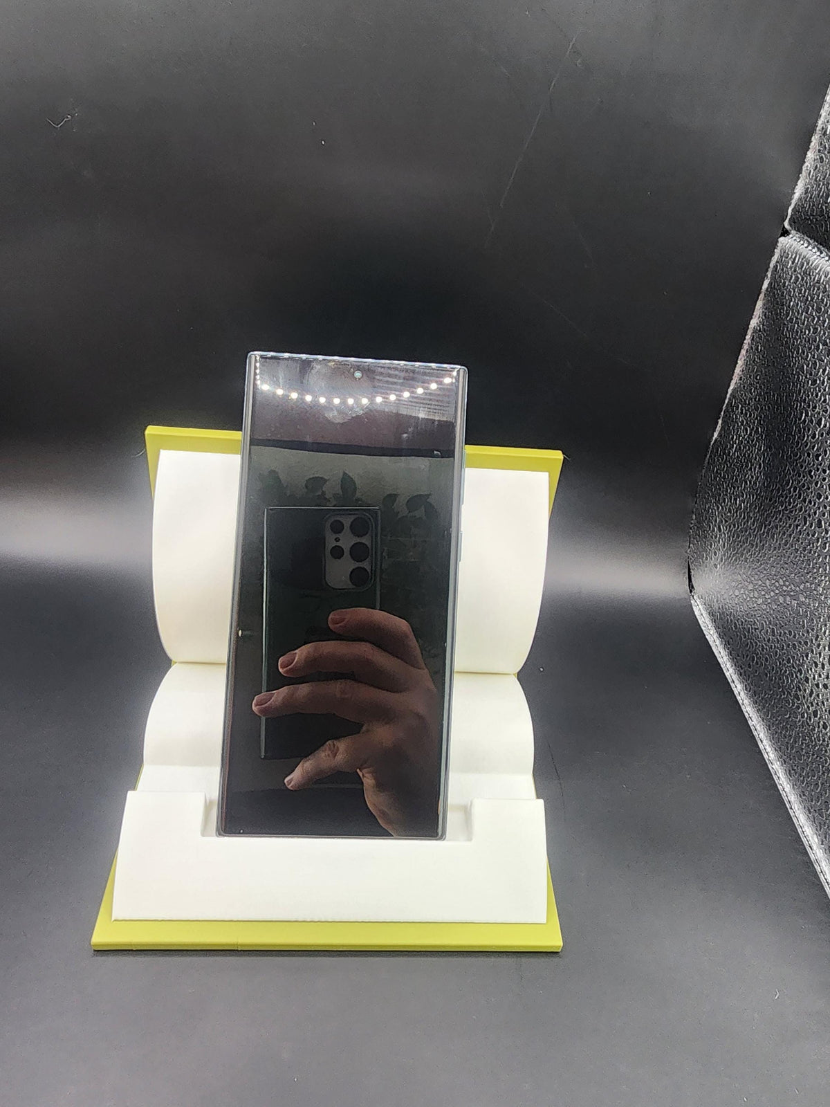 Open Book Phone Stand: Library Decor, Book Lover Gift