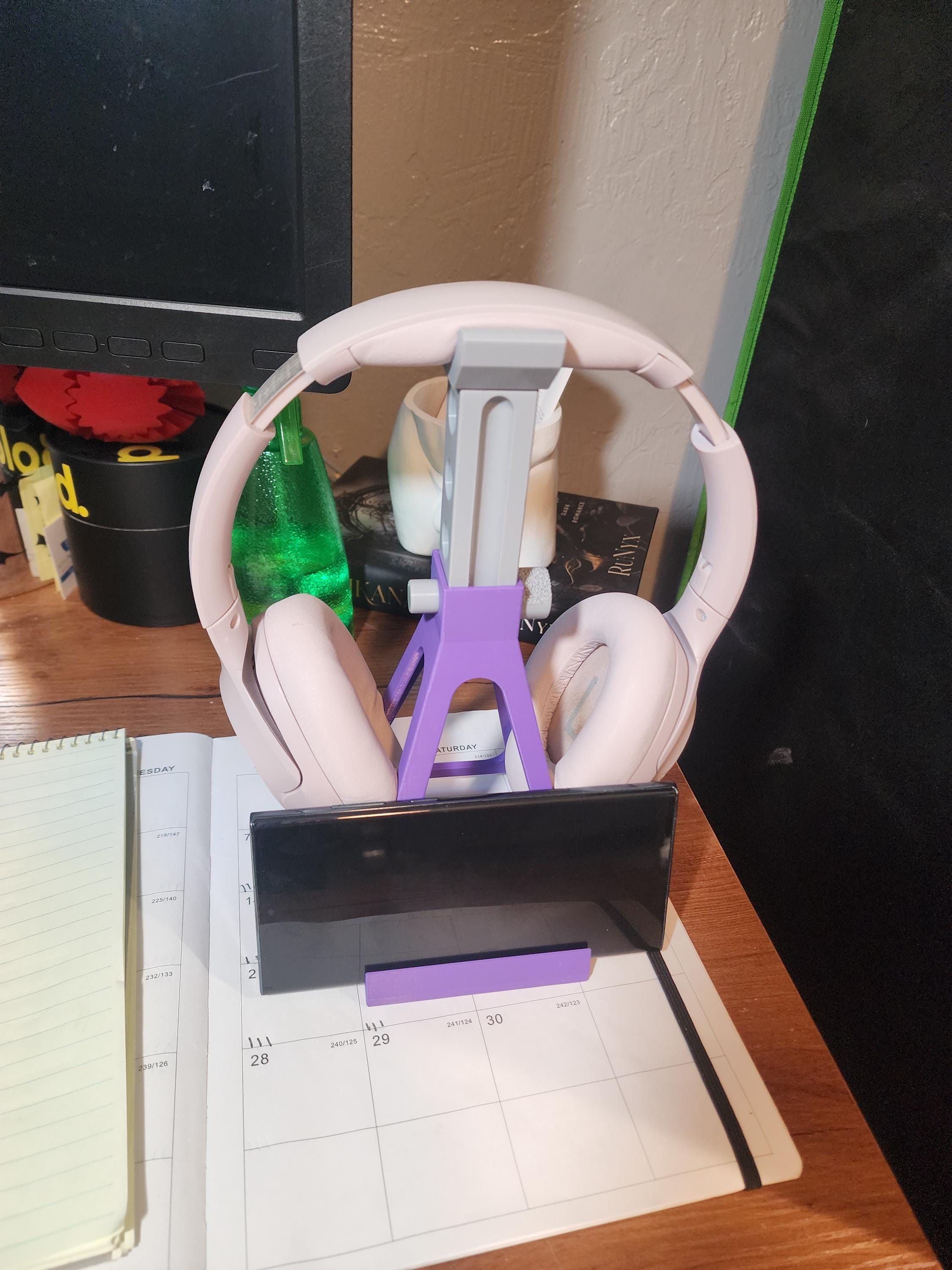 Larger Jack Stand Phone, Table, Headphone Holder. 9.75" x 4.8" x 4 5"