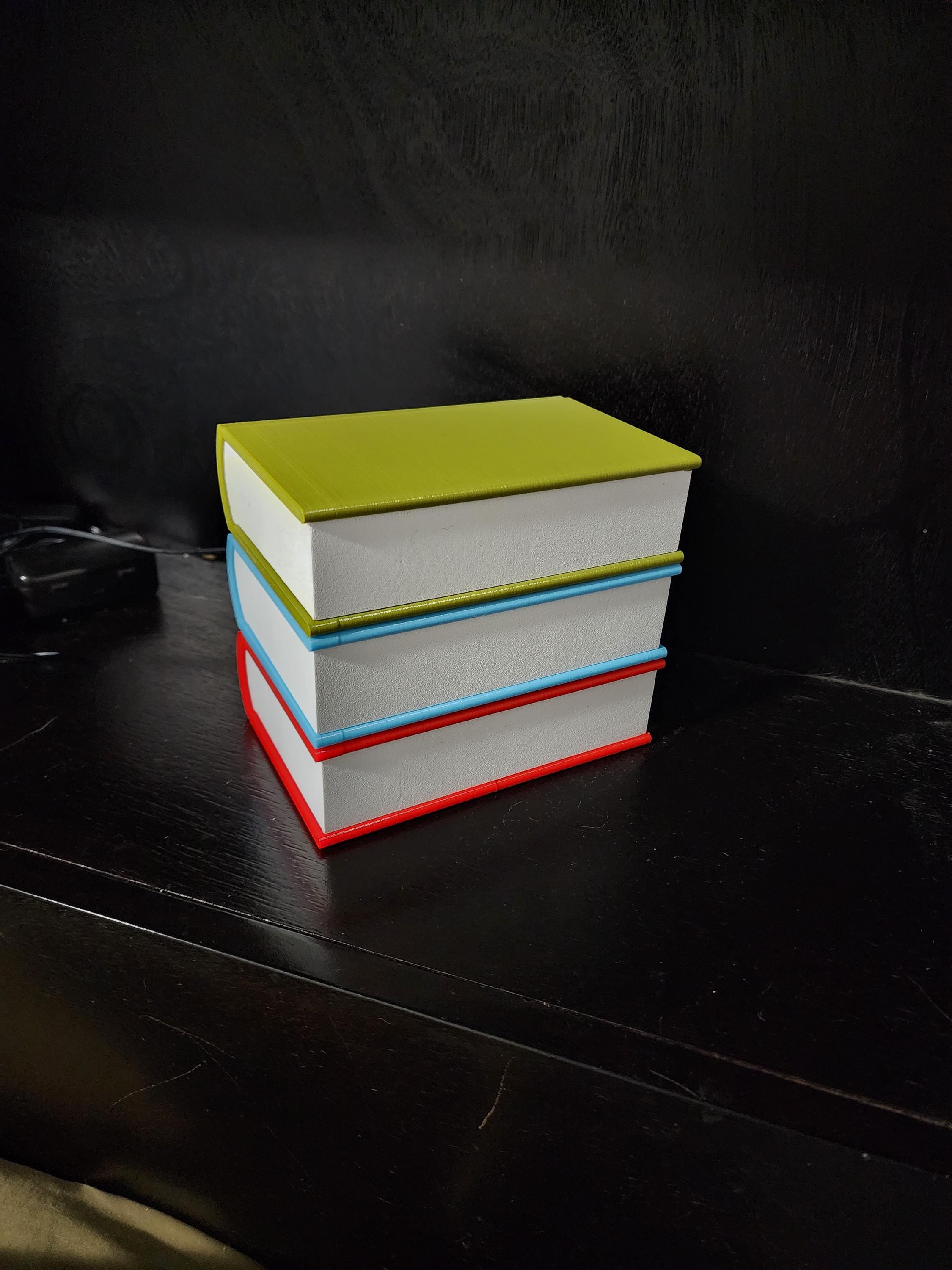 Custom Book Stack Night Light: 3D Printed LED Ambient Lamp