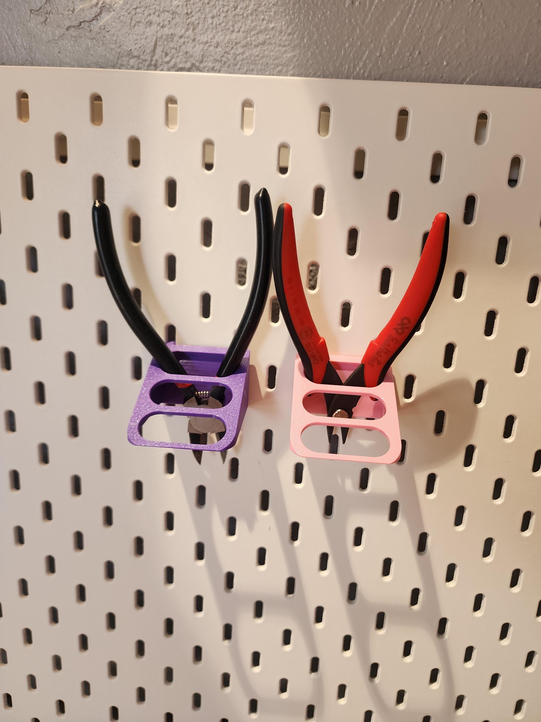 IKEA SKADIS and 1" Pegboard Scissor & Plier Holder: Craft Room Tool Organizer