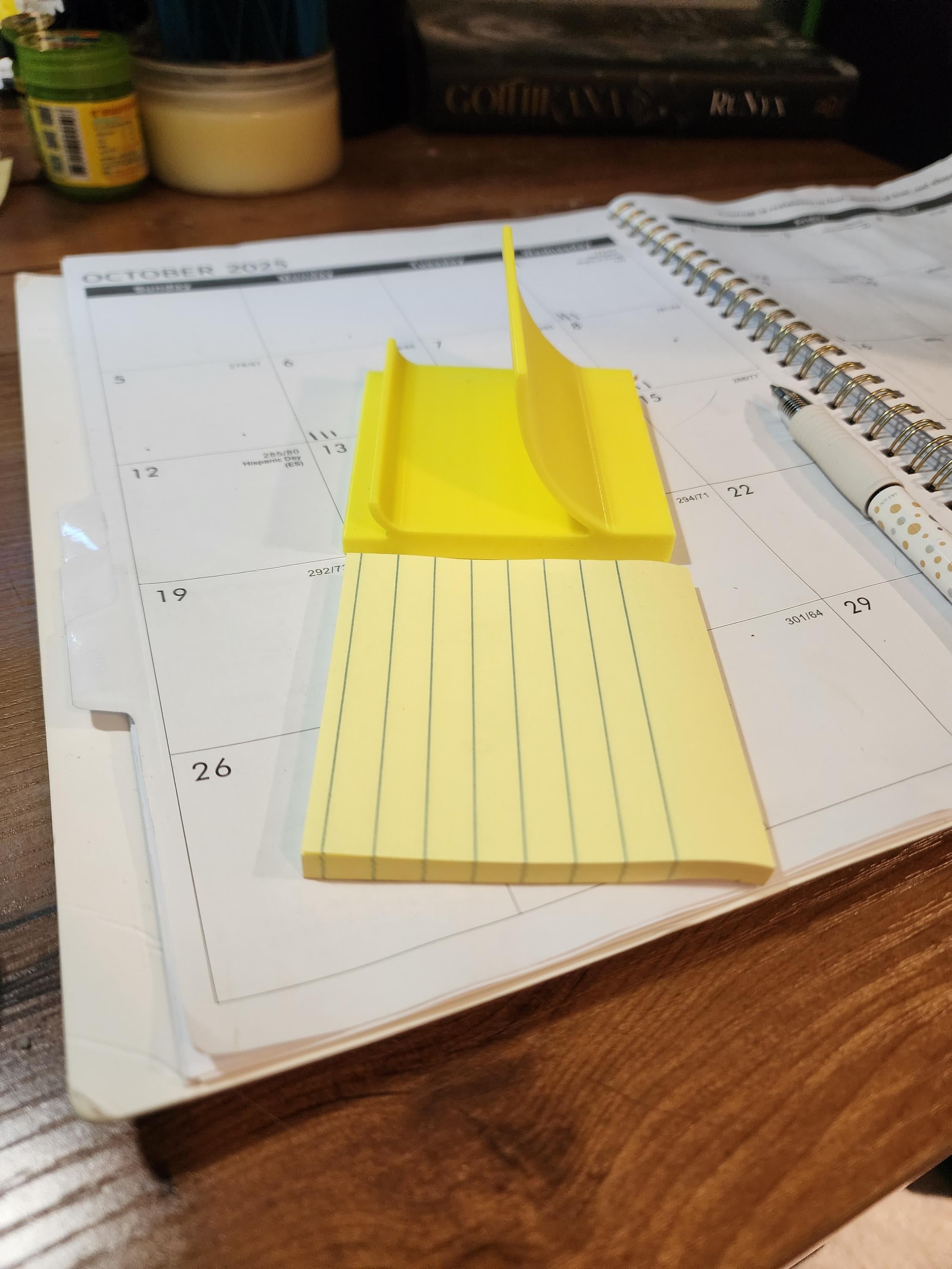 Sticky Note Stand & Phone Holder | Cute Desk Accessory | Dual Position