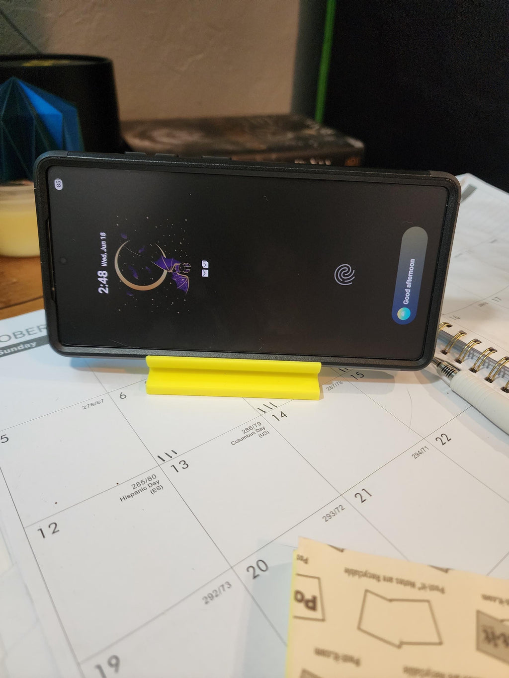 Sticky Note Stand & Phone Holder | Cute Desk Accessory | Dual Position