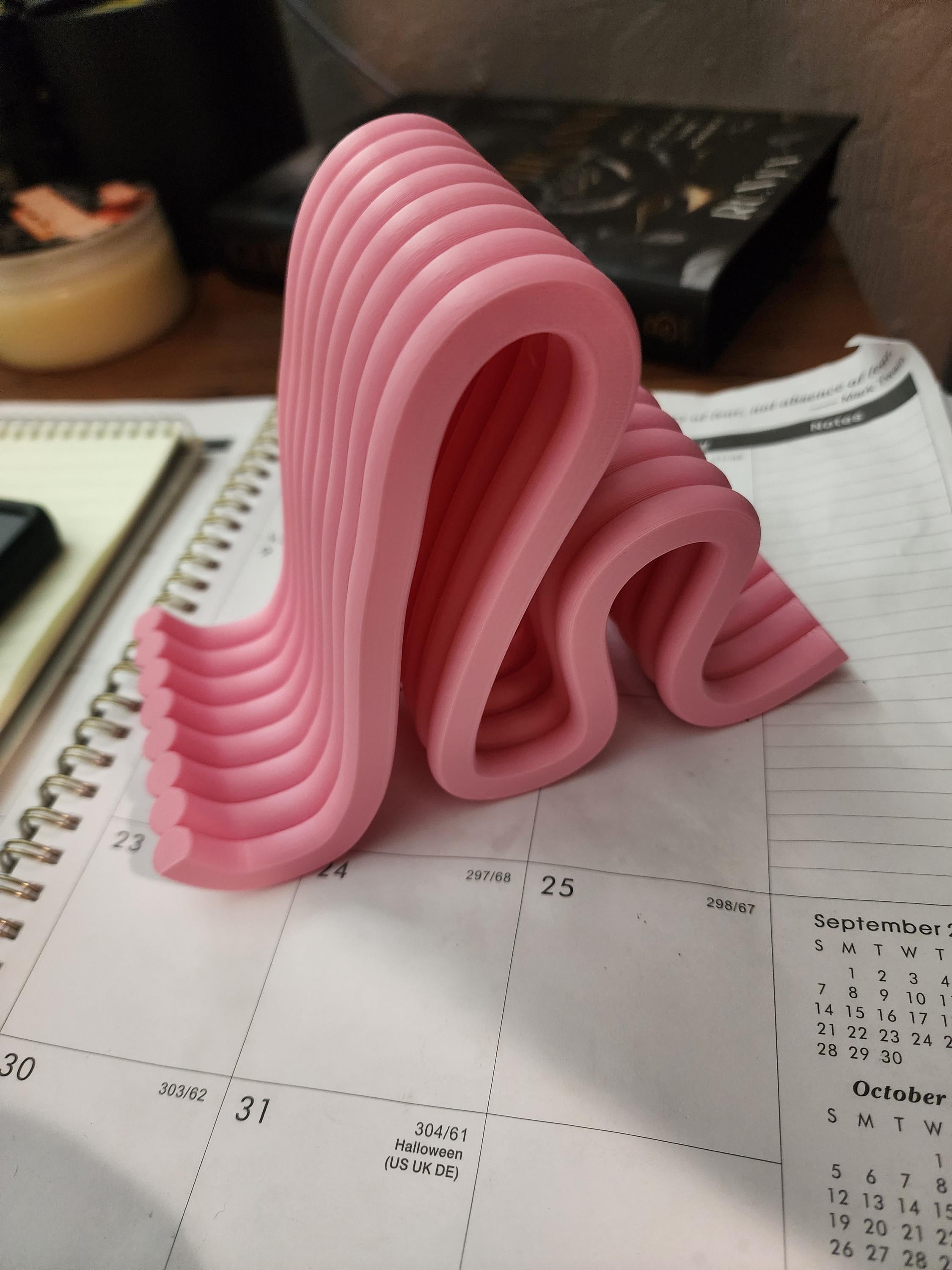 Noodle Phone Holder – Modern Phone Stand for Desk | Minimalist iPhone Holder | Office Decor & Desk Organization | Phone Dock | Table | ERead