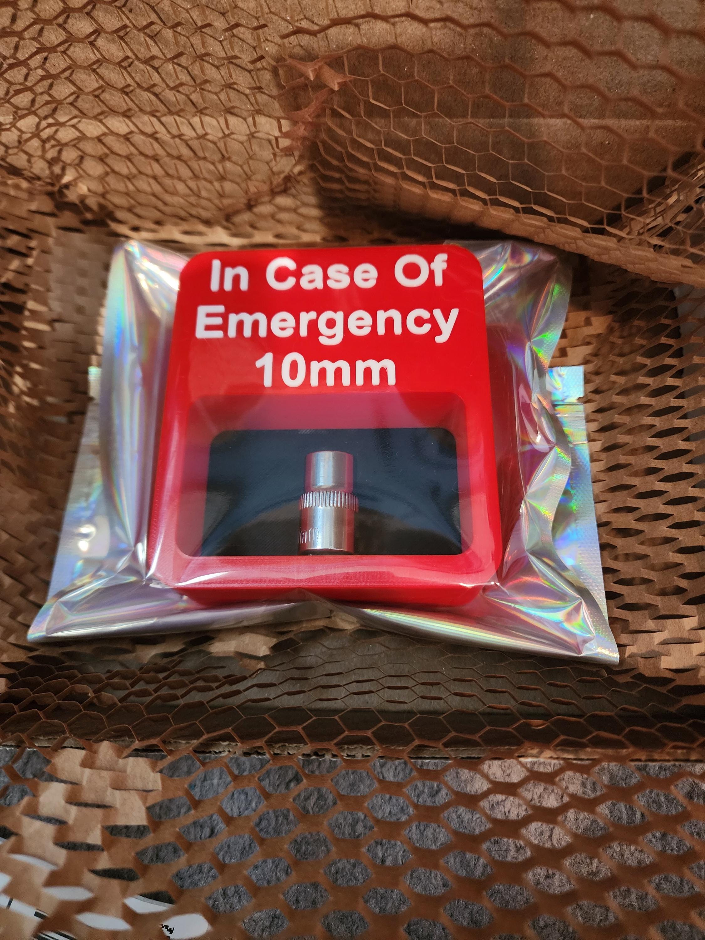 10mm Emergency Socket | Comes With 3/8 10mm Socket | Mechanic Gifts | Workshop | Toolbox | Gift For Him | 10mm Joke All Guys Know