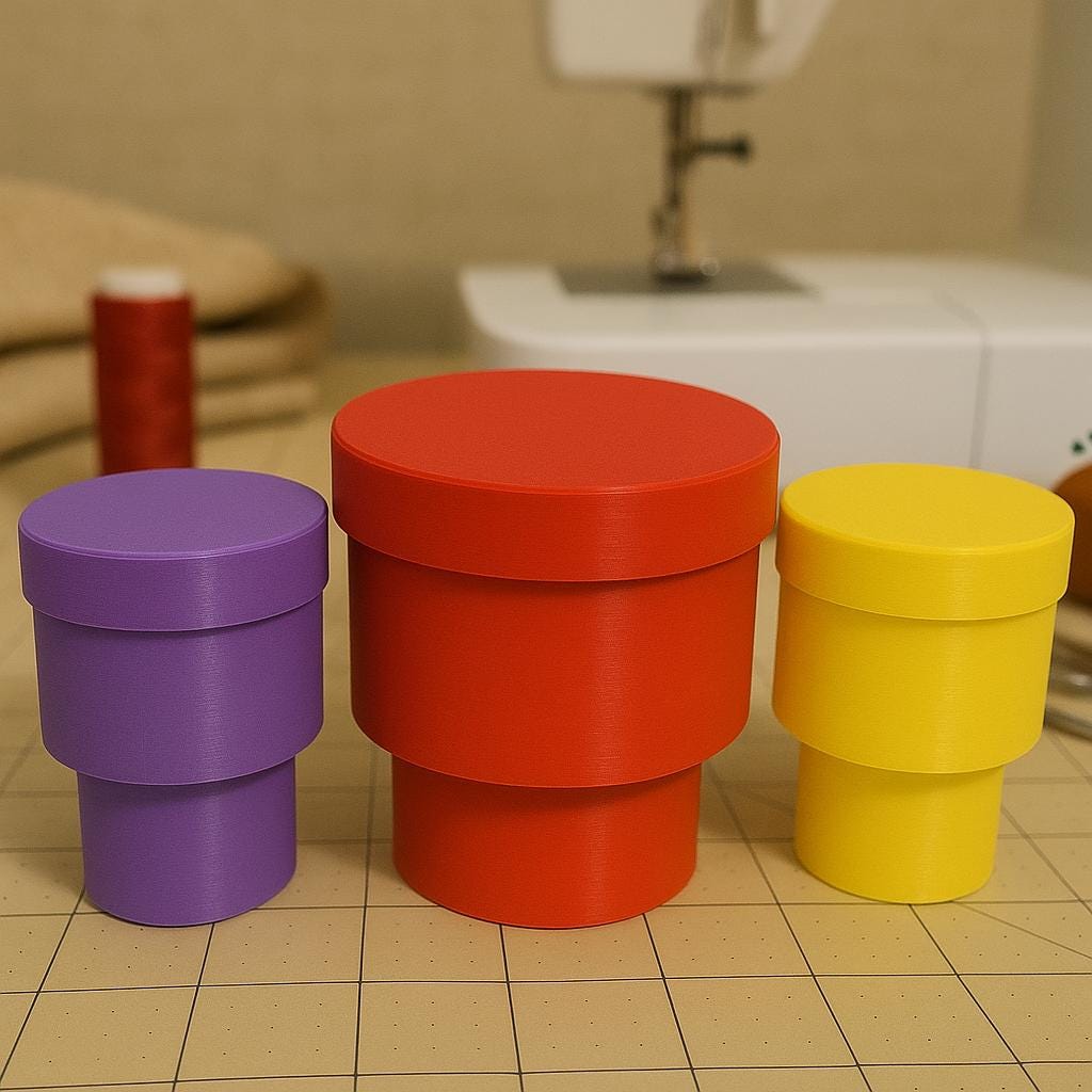 Magnetic Pen Cup with Screw-On Lid – 3D Printed Desk Organizer for Sewing, Crafting & Office | Secure Pen Holder with Built-In Magnet