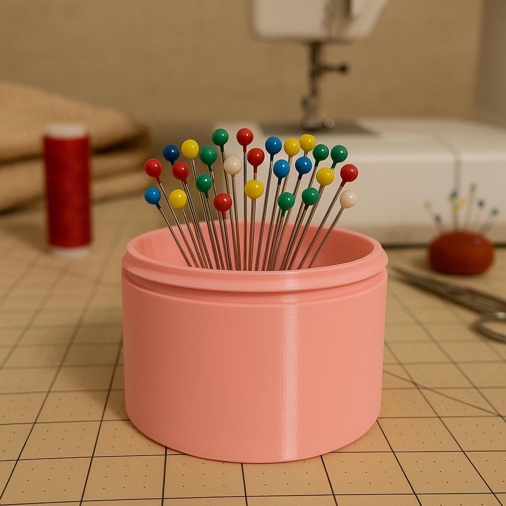 Magnetic Pen Cup with Lid: 3D Printed Desk Organizer