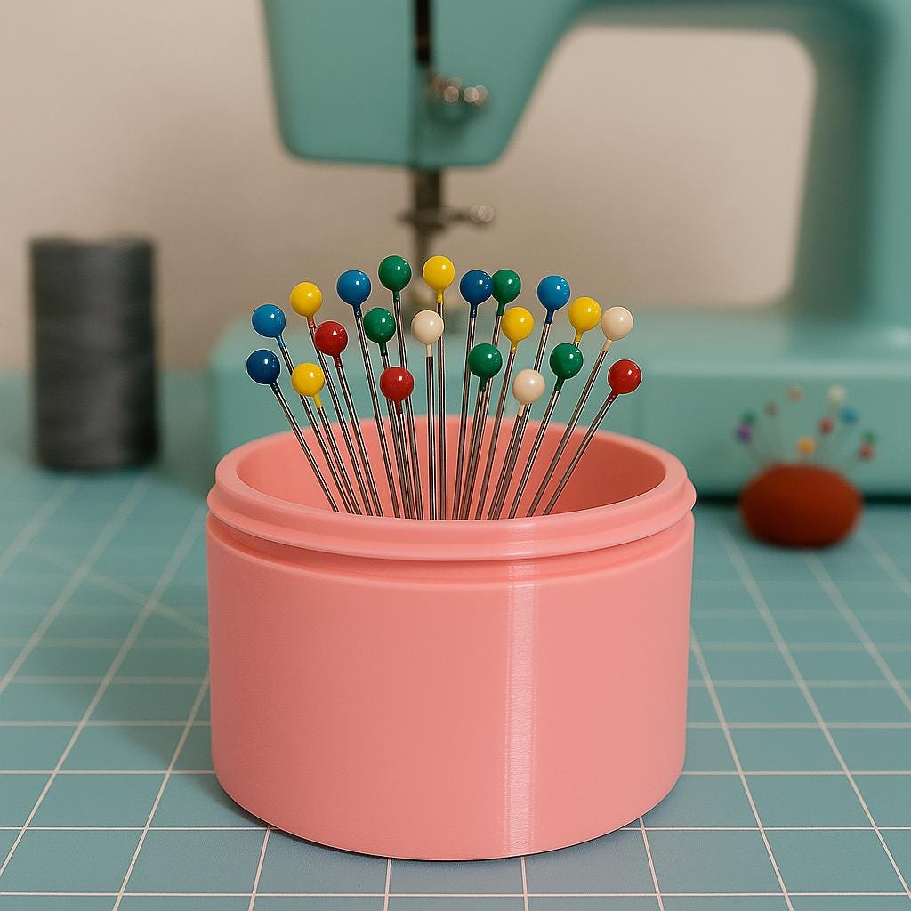 Magnetic Pen Cup with Lid: 3D Printed Desk Organizer