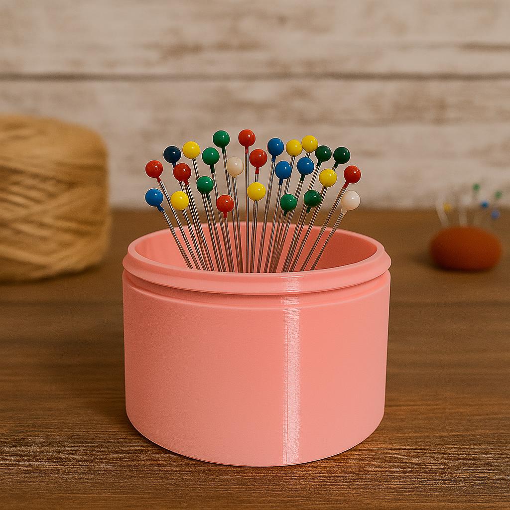 Magnetic Pen Cup with Lid: 3D Printed Desk Organizer