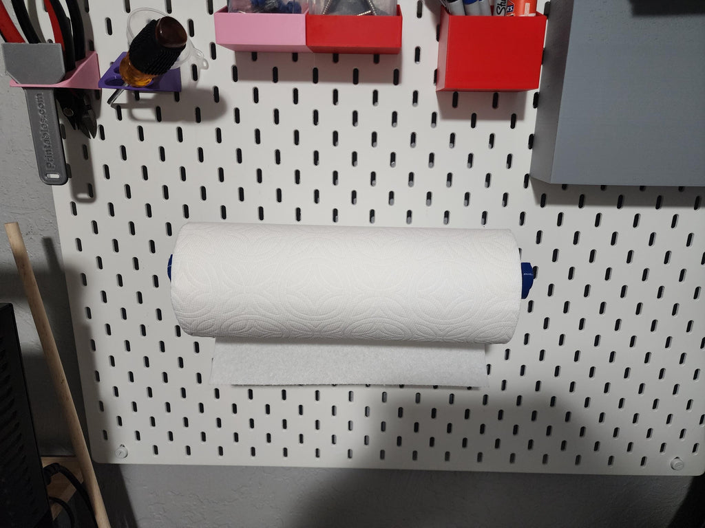 Heavy-Duty No-Wobble Paper Towel Holder for SKÅDIS | Optional Tear-Off Station | 20+ Color Choices