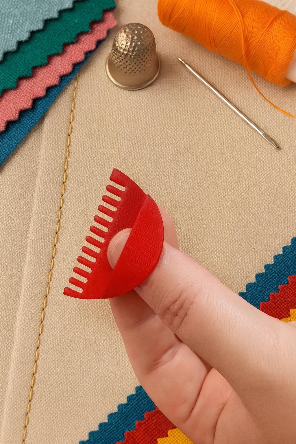 Stitch Spacing Guide: 2mm, 3mm, 4mm Sewing Ruler for Hand Stitching