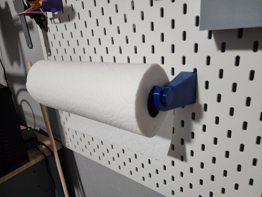 Heavy-Duty No-Wobble Paper Towel Holder for SKÅDIS | Optional Tear-Off Station | 20+ Color Choices