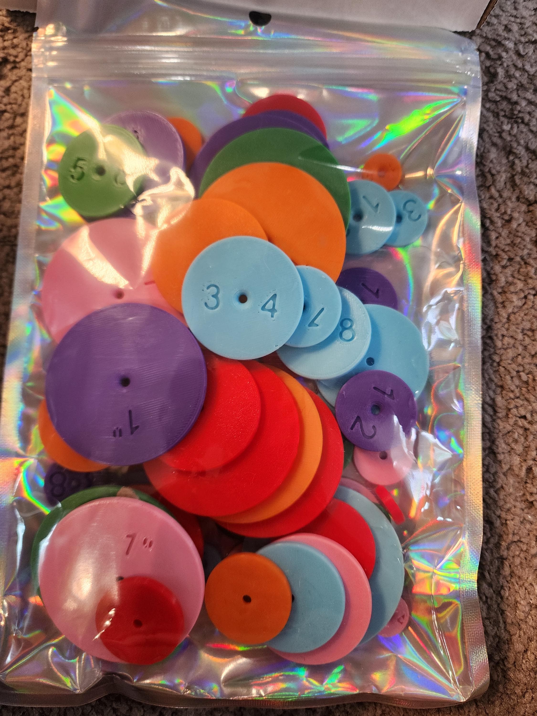 Seam Allowance Wheel Set: 3D Printed Sewing & Quilting Tool (6 Sizes)