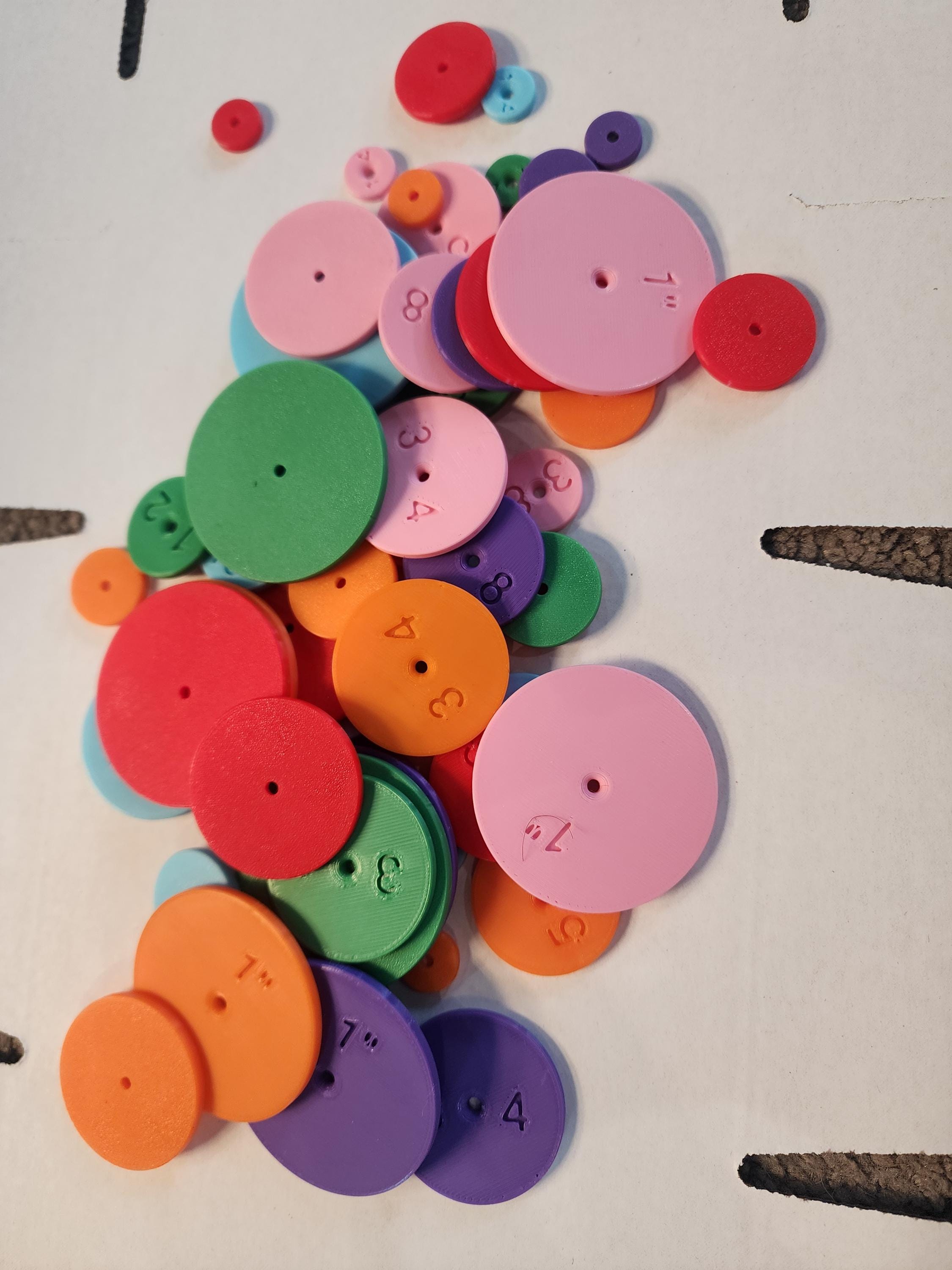 Seam Allowance Wheel Set: 3D Printed Sewing & Quilting Tool (6 Sizes)