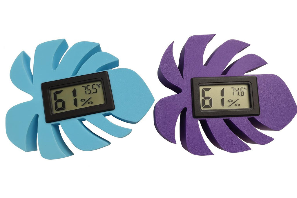 Monstera Leaf Hygrometer: Magnetic Plant Humidity Monitor