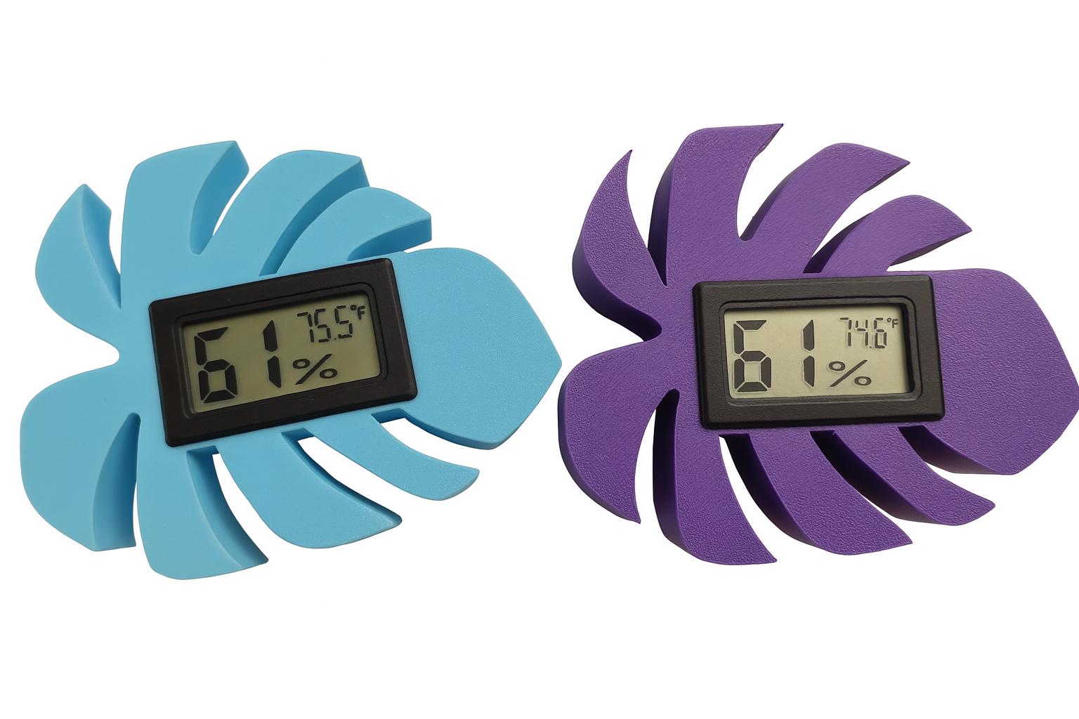 Monstera Leaf Hygrometer: Magnetic Plant Humidity Monitor