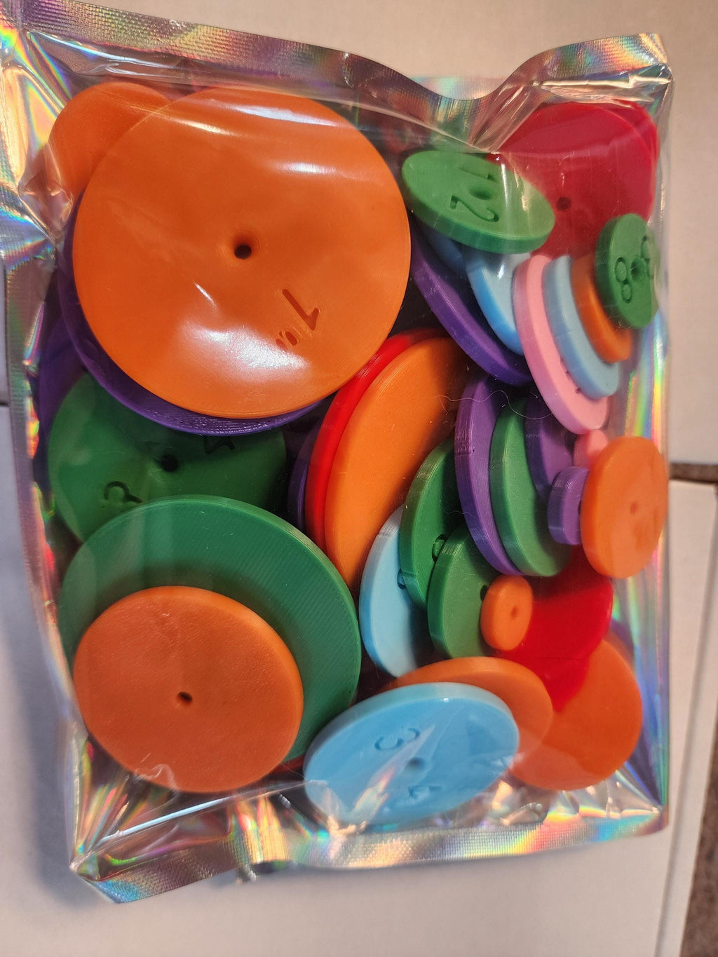 Seam Allowance Wheel Set: 3D Printed Sewing & Quilting Tool (6 Sizes)