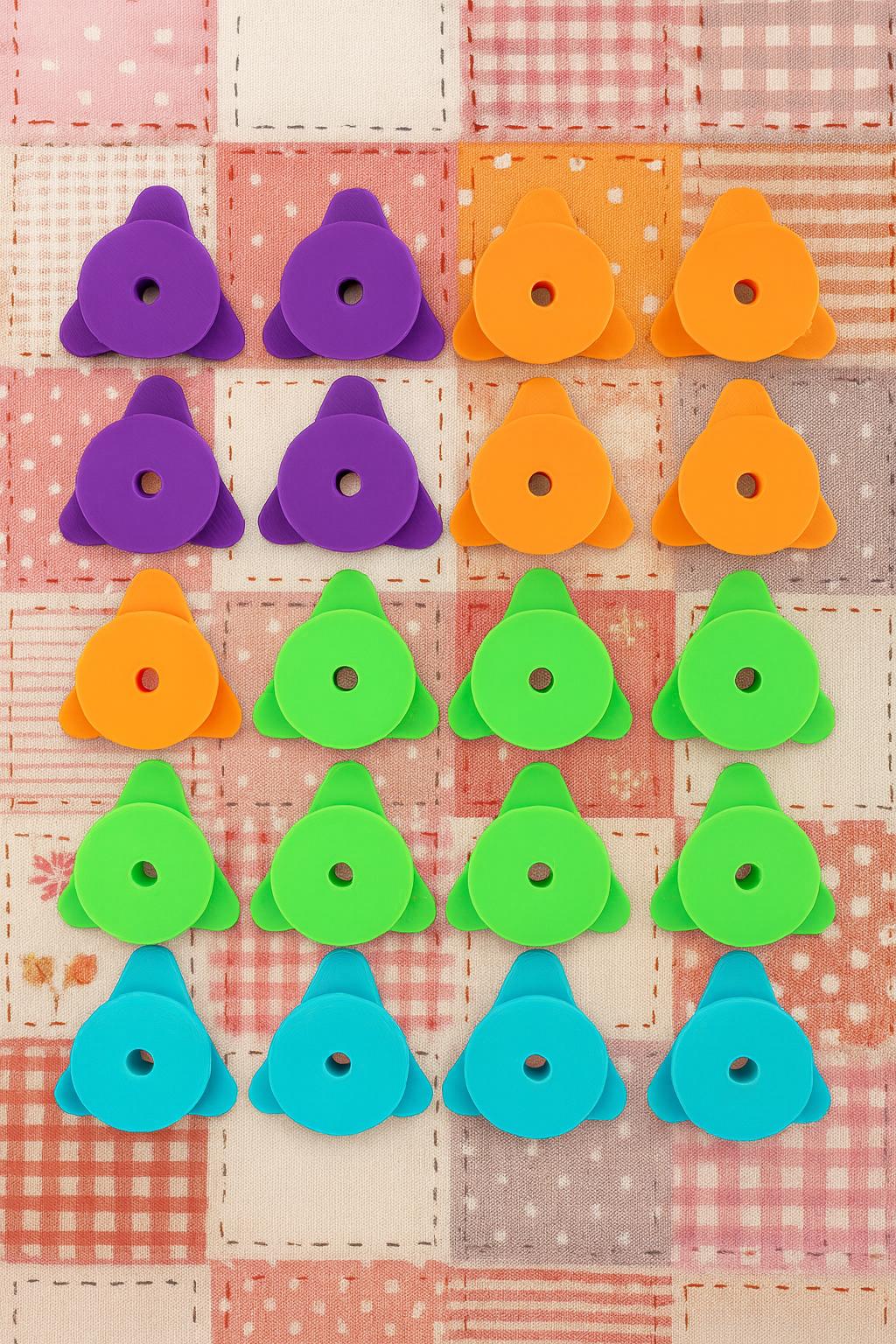 Quilting & Sewing 3 Point Pattern Weights | Easy Ergonomic Grab Design | Fabric Sewing Tools | Gift for Sewers Crafters
