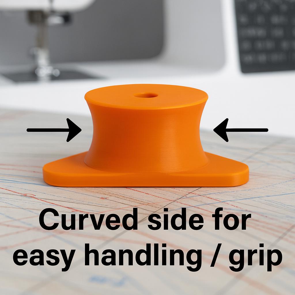 Quilting & Sewing 3 Point Pattern Weights | Easy Ergonomic Grab Design | Fabric Sewing Tools | Gift for Sewers Crafters