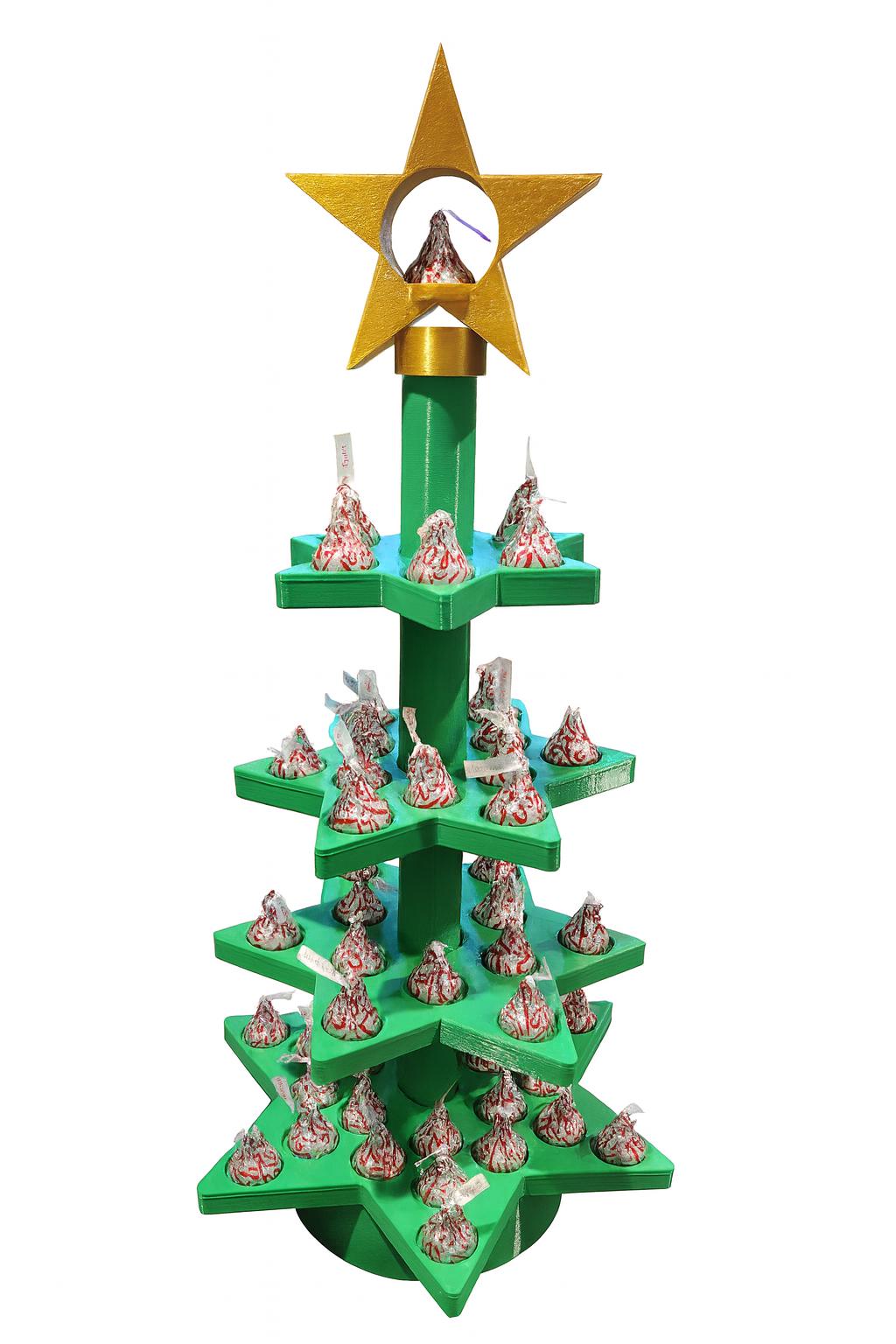 Hershey Kiss Christmas Tree Display – Hold 54 Kisses Collapsible Stand