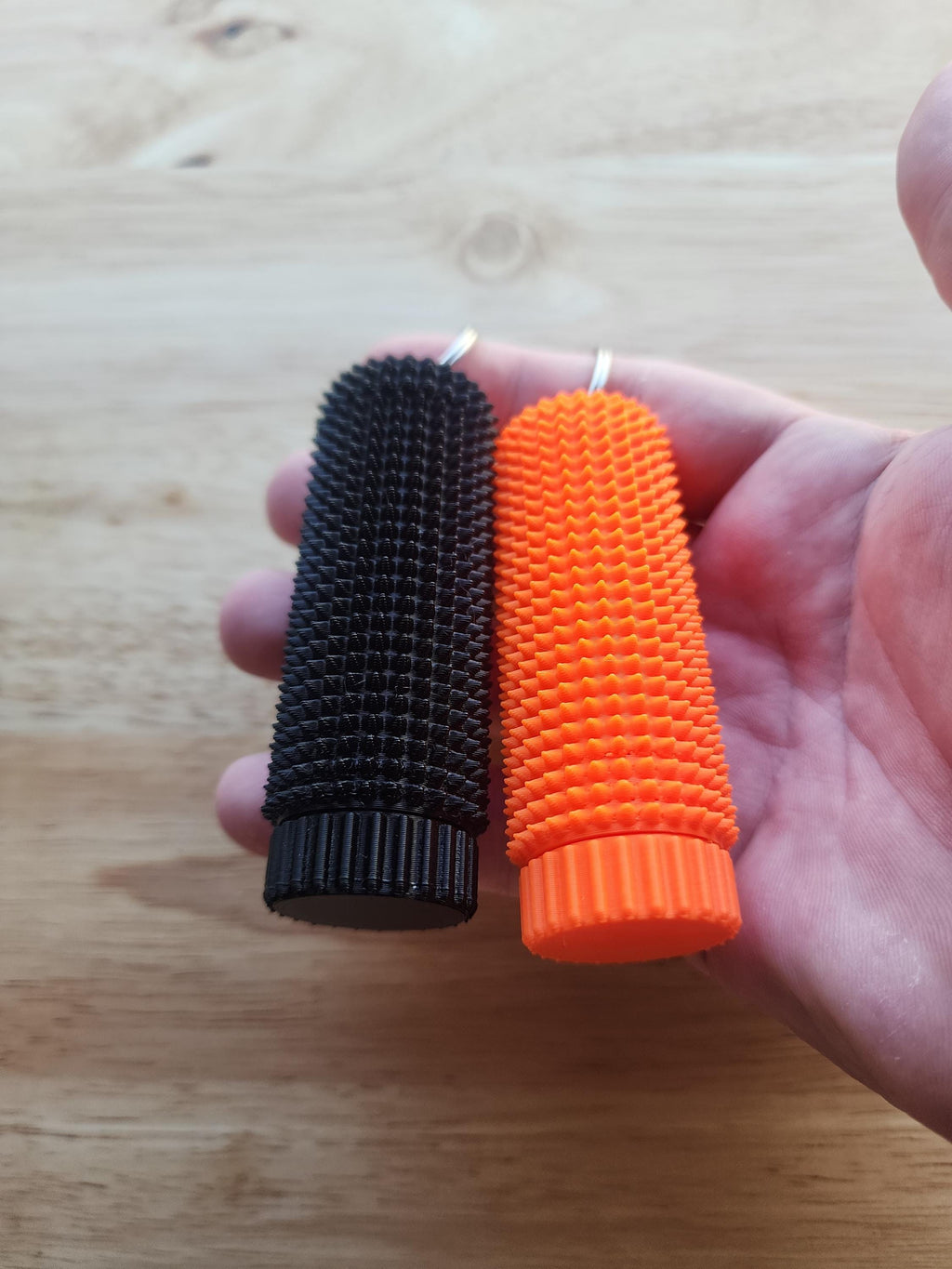 Sensory Spiky Fidget Keychain – Textured Roller Toy with Secret Compartment for Discreet Storage