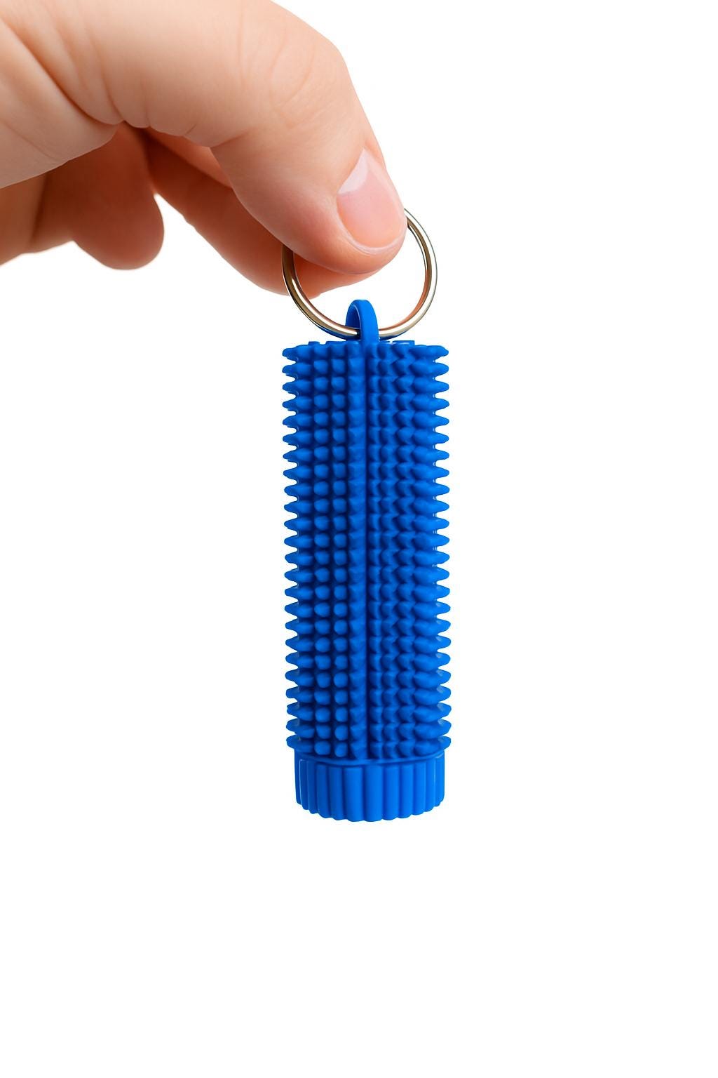 Sensory Spiky Fidget Keychain – Textured Roller Toy with Secret Compartment for Discreet Storage