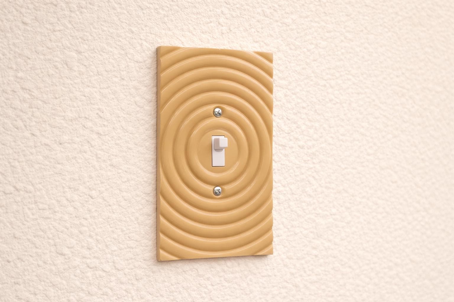 Mid-Century Modern Oval Toggle Switch Plate | Custom Colors | 4 Unique Designs