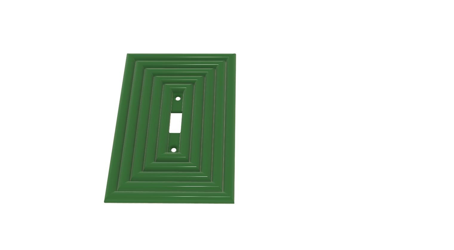 Oval Mid-Century Modern Toggle Switch Plate | Decorative Light Switch Cover | 4 Designs, Over 20 Colors