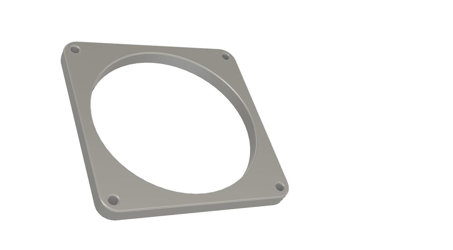 PC Fan Spacer | 3D Printed Radiator Fan Shroud | Noise Reducing Airflow Riser | Case Cooling Mod | 120mm Fan Accessory