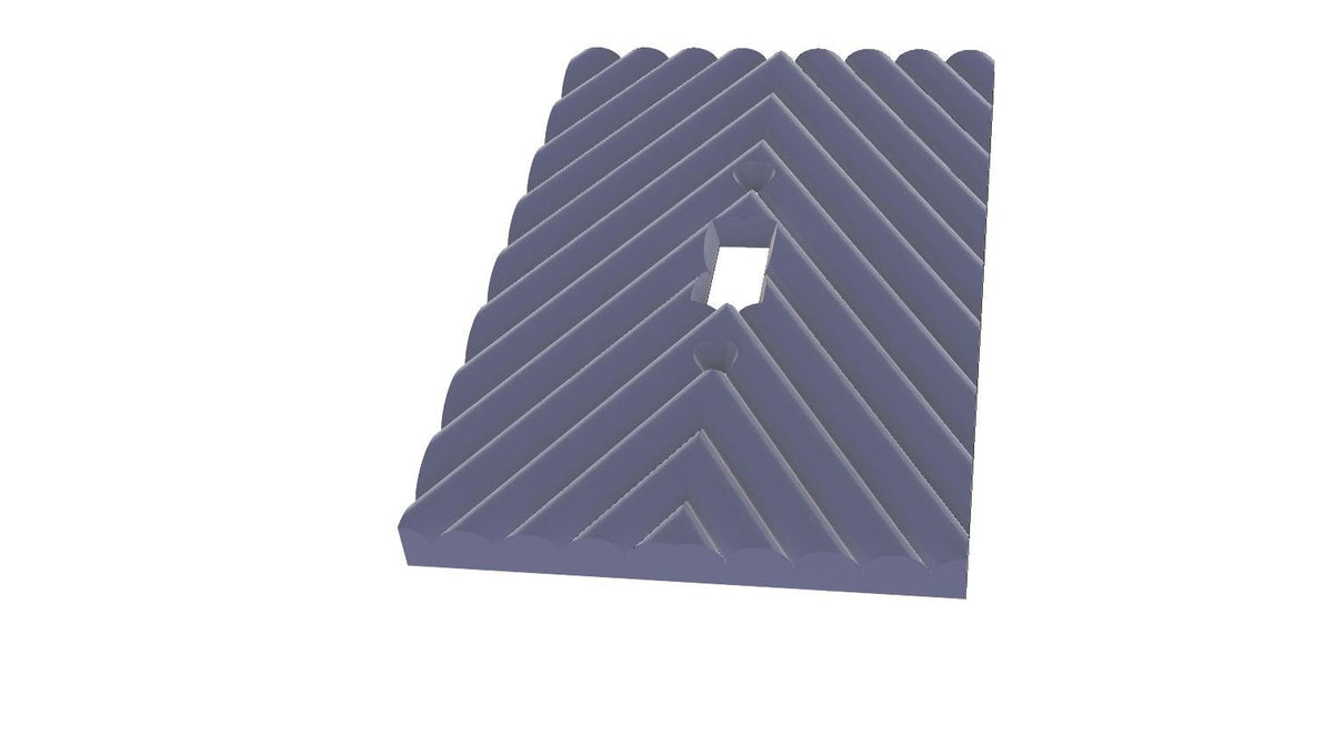 Mid-Century Modern Oval Toggle Switch Plate | Custom Colors | 4 Unique Designs
