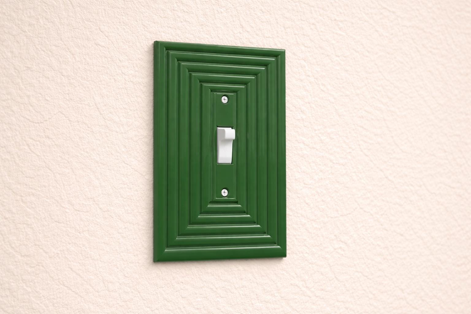 Mid-Century Modern Oval Toggle Switch Plate | Custom Colors | 4 Unique Designs