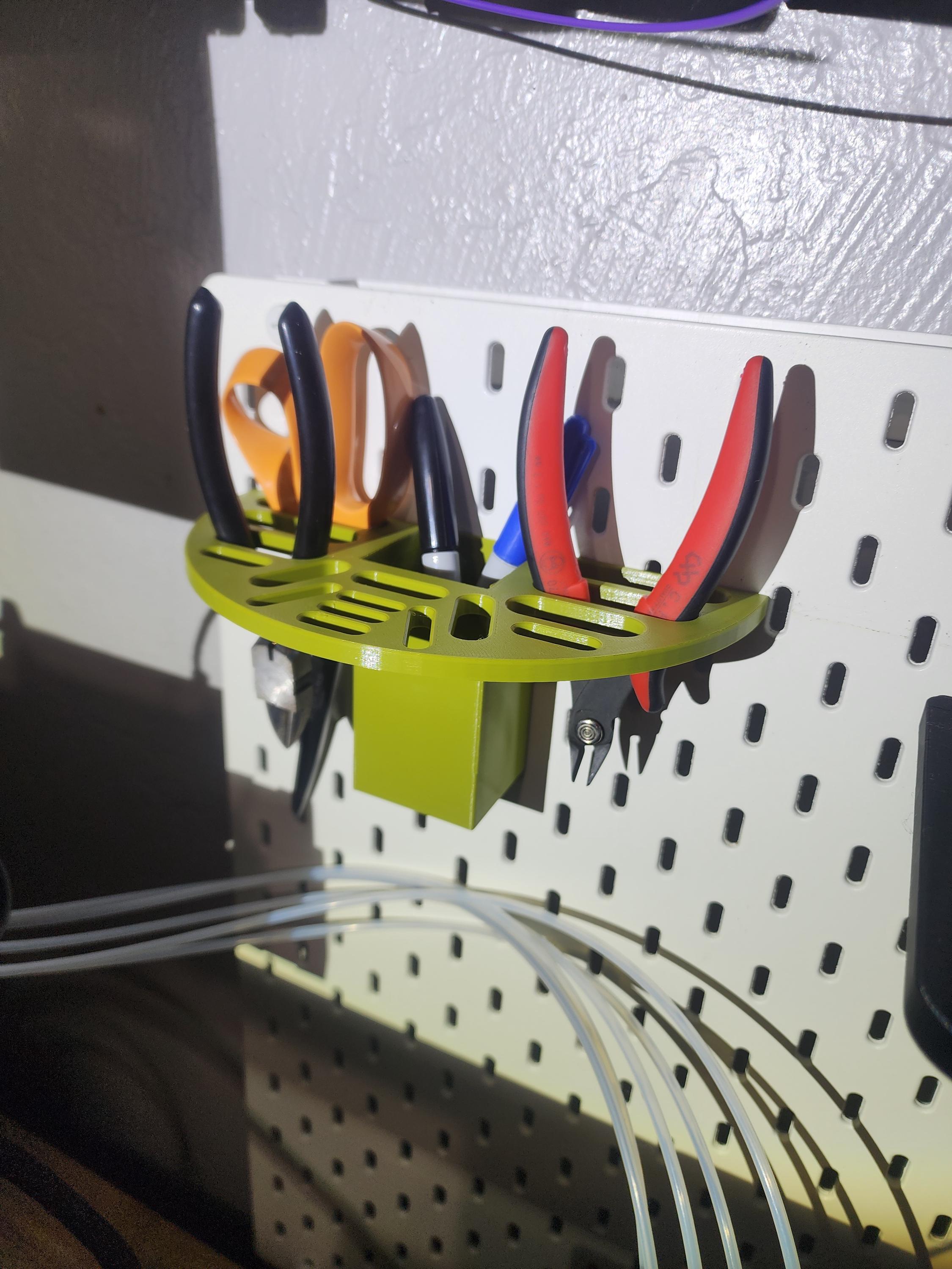 IKEA SKÅDIS Scissor Holder | Pegboard Craft Room Organizer | Sewing & Craft Tool Storage
