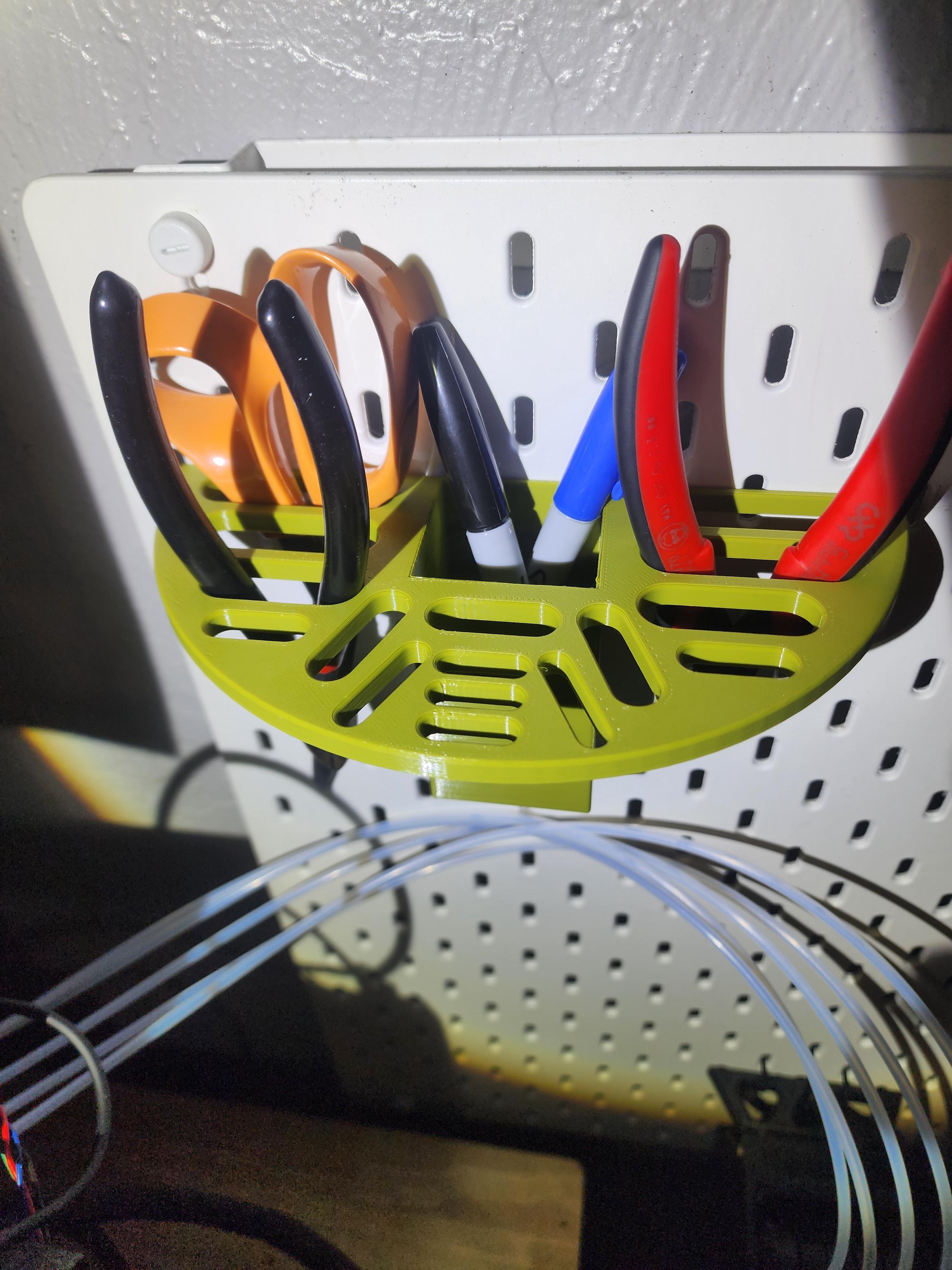 IKEA SKÅDIS Scissor Holder | Pegboard Craft Room Organizer | Sewing & Craft Tool Storage