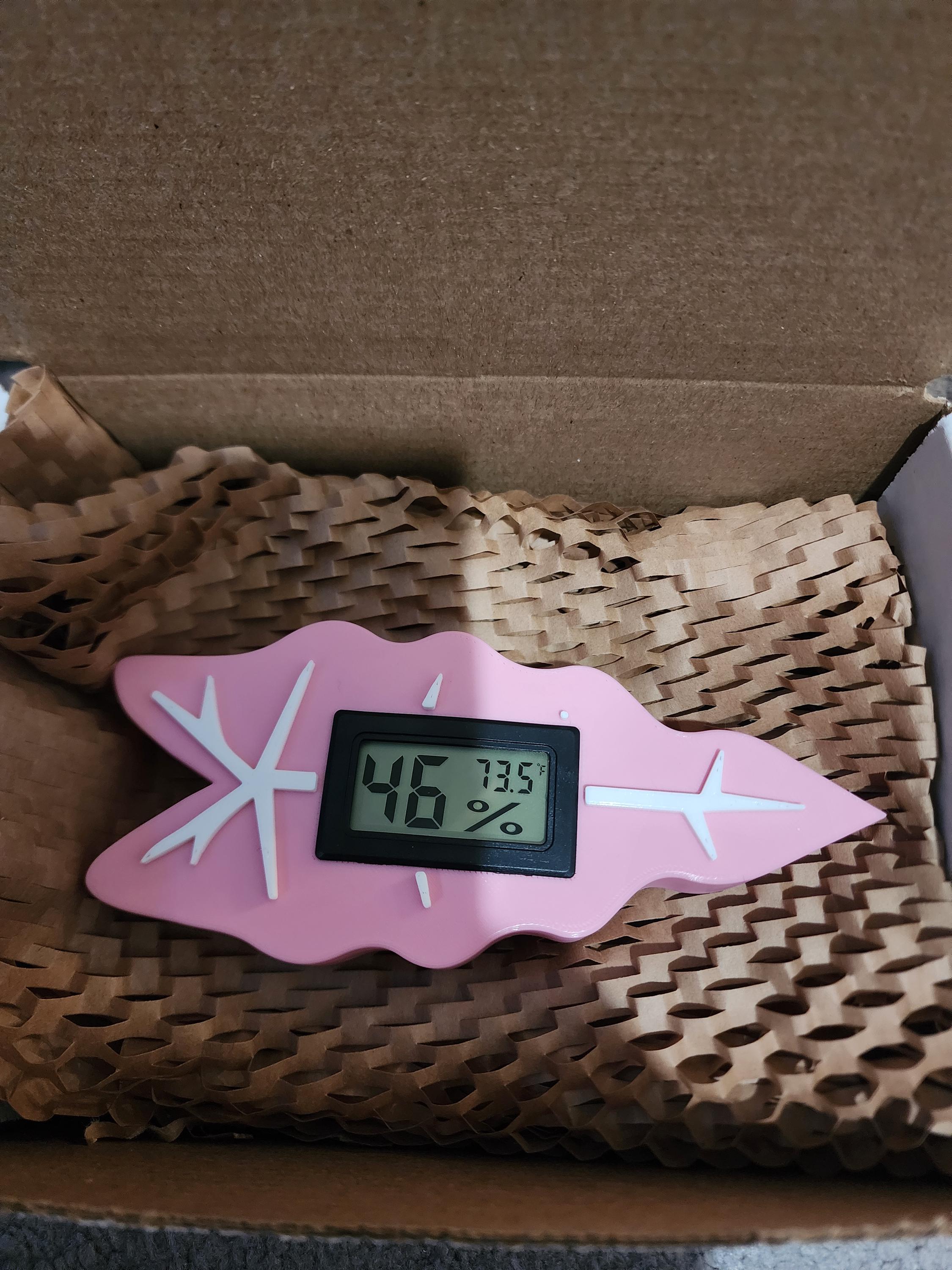Leaf-Shaped Monstera Alocasia hygrometer Ideal Accessory for IKEA Rudsta, Milsbo, and Greenhouse Cabinets Now holiday themes
