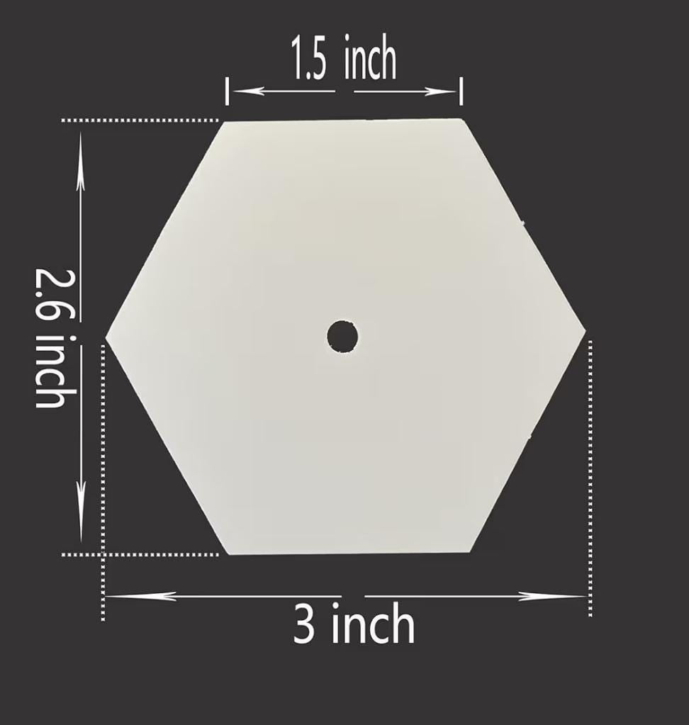 English Paper Piecing 1", 1.5" Hex, Square, Diamond Shape Weight Stack Storage